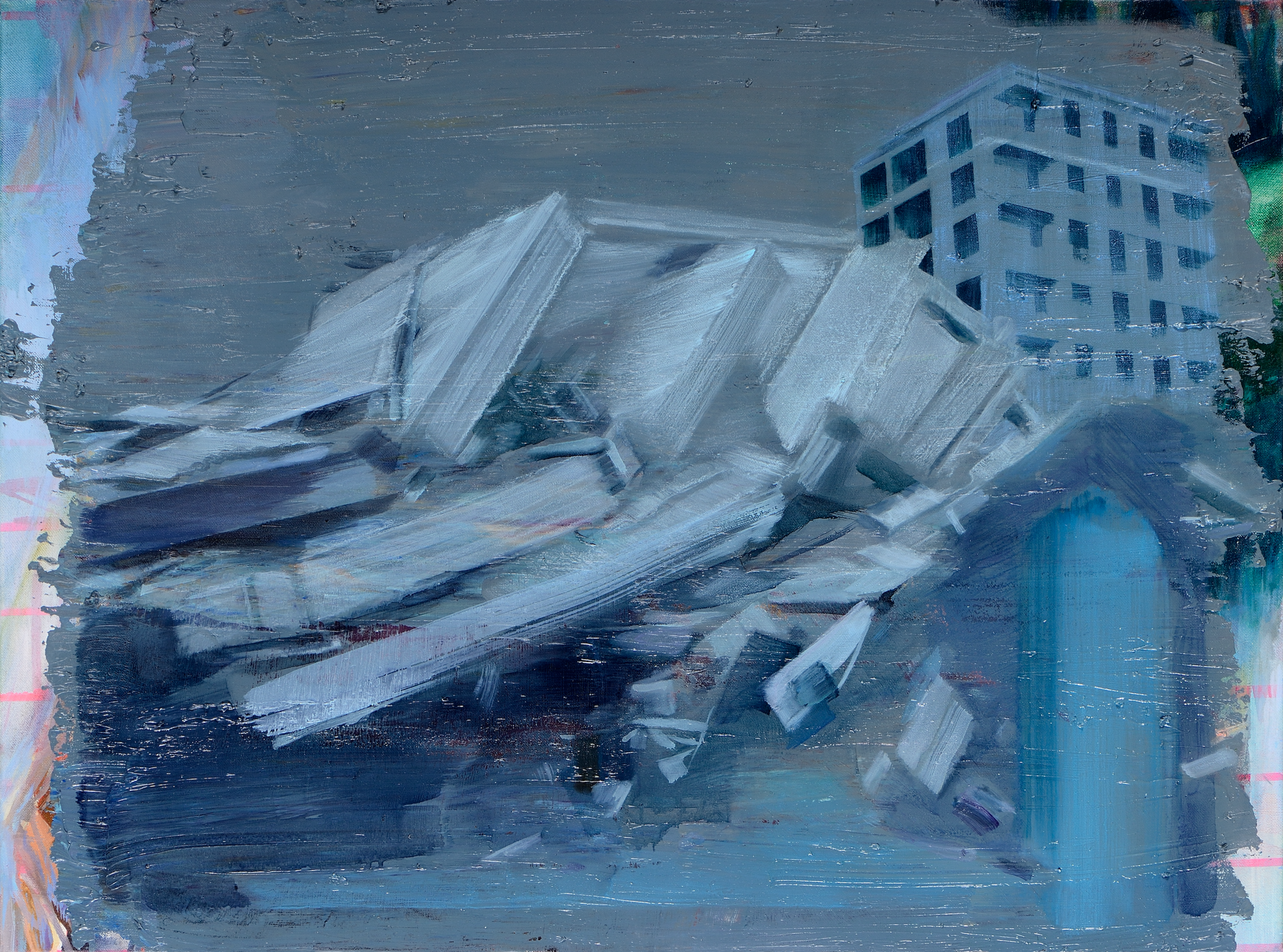   Einstürzende Neubauten (Time Piece) , 2012, oil on canvas, 60 x 81cm 