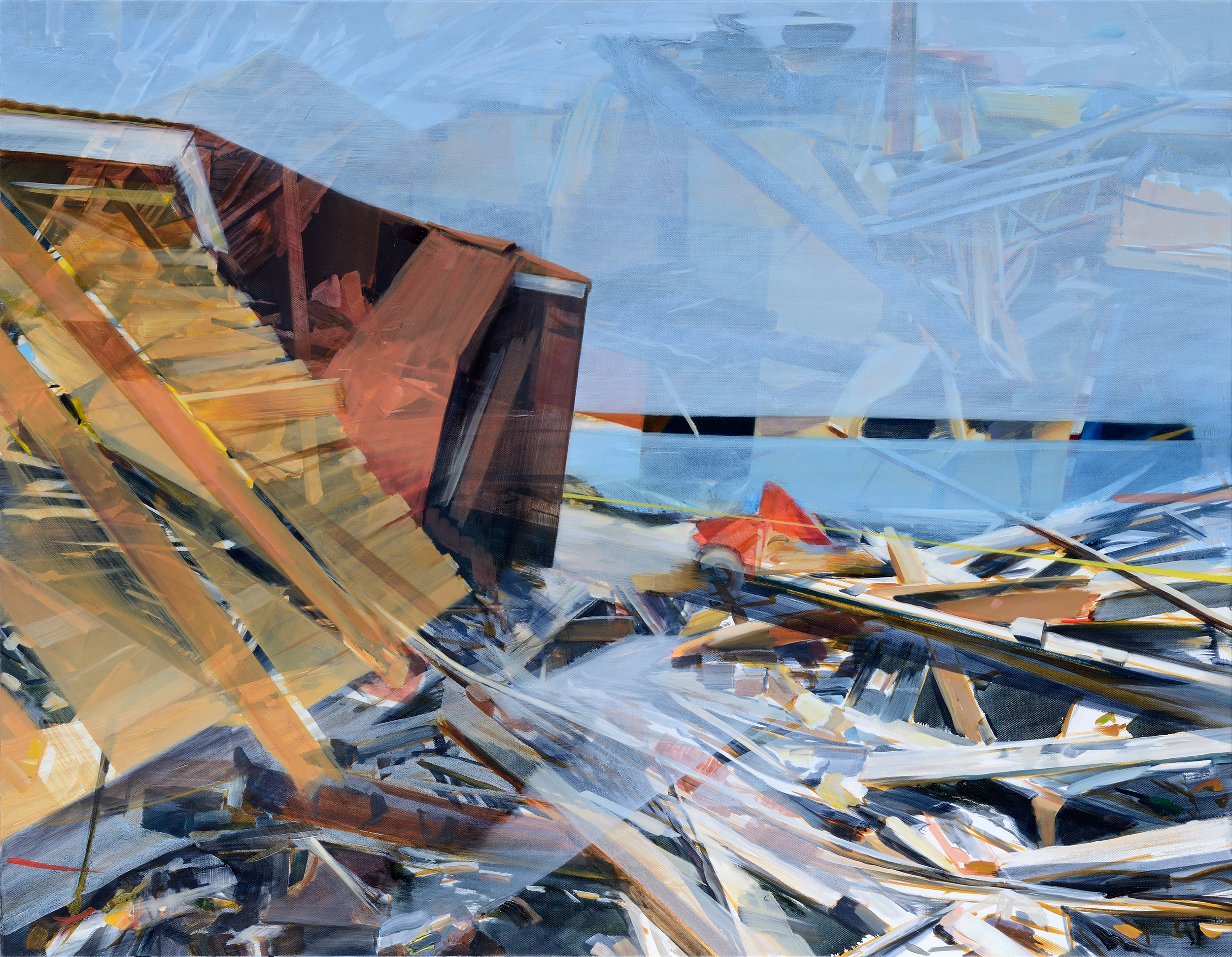 Vieira , 2012, oil and alkyd on canvas, 130 x 162cm. Private collection, France