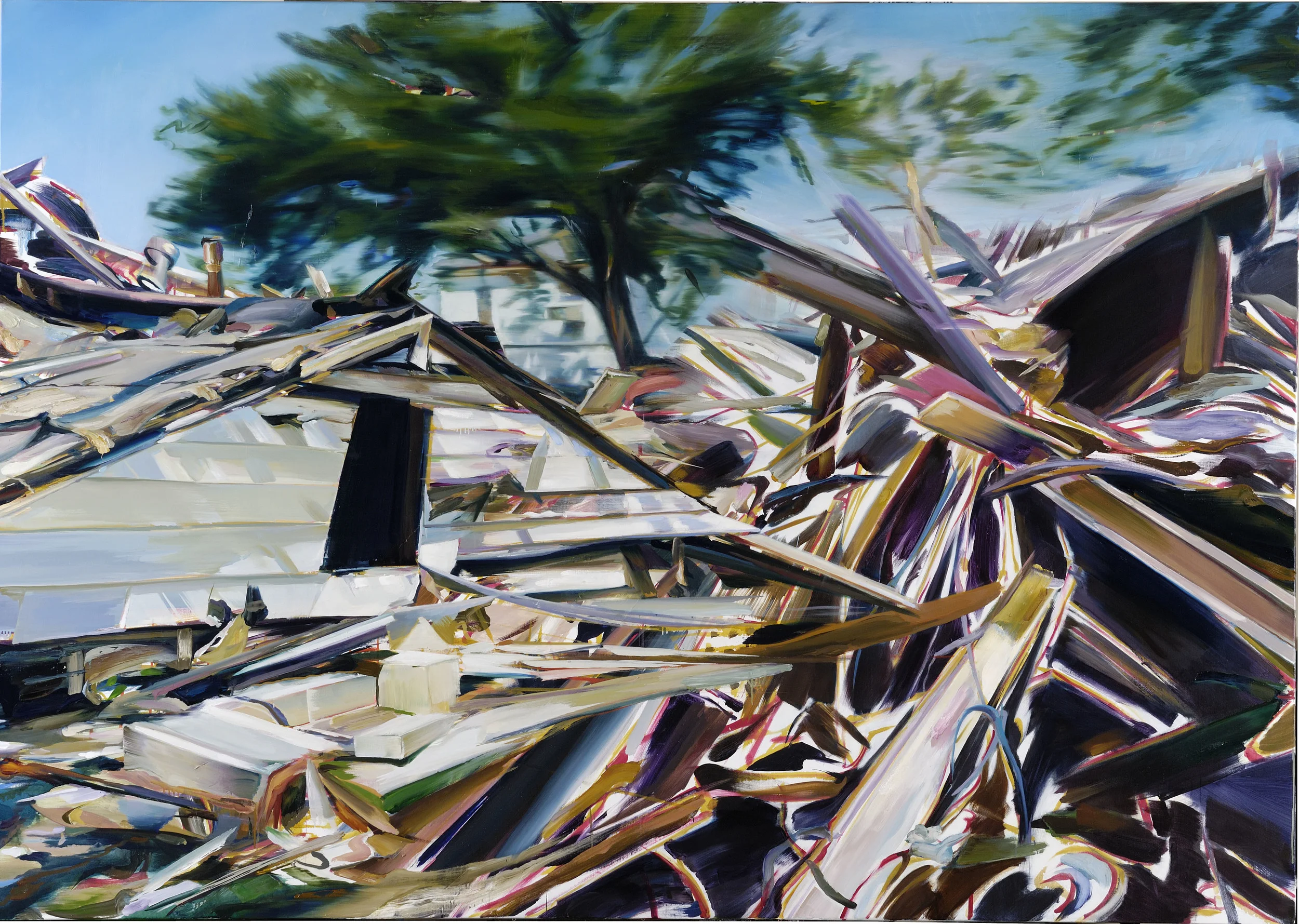 Power Sharing , 2009, oil on canvas, 176 x 250cm. Private collection, France