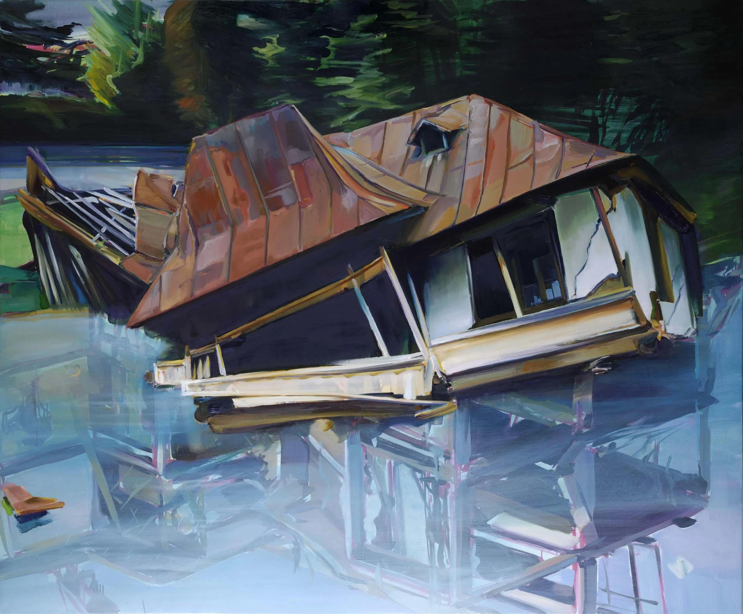 Untitled , 2008, oil on canvas, 165 x 200cm. Private collection, France