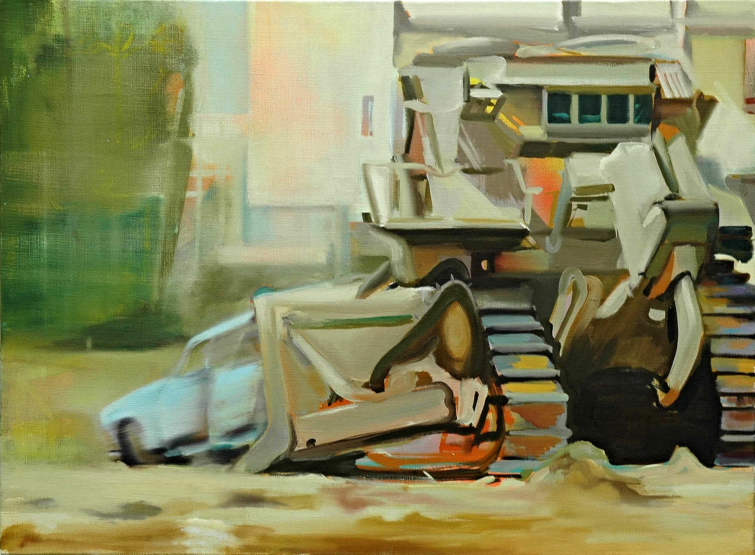  Mobile home , 2006, oil on canvas, 54 x 73cm. Private collection,&nbsp;France 