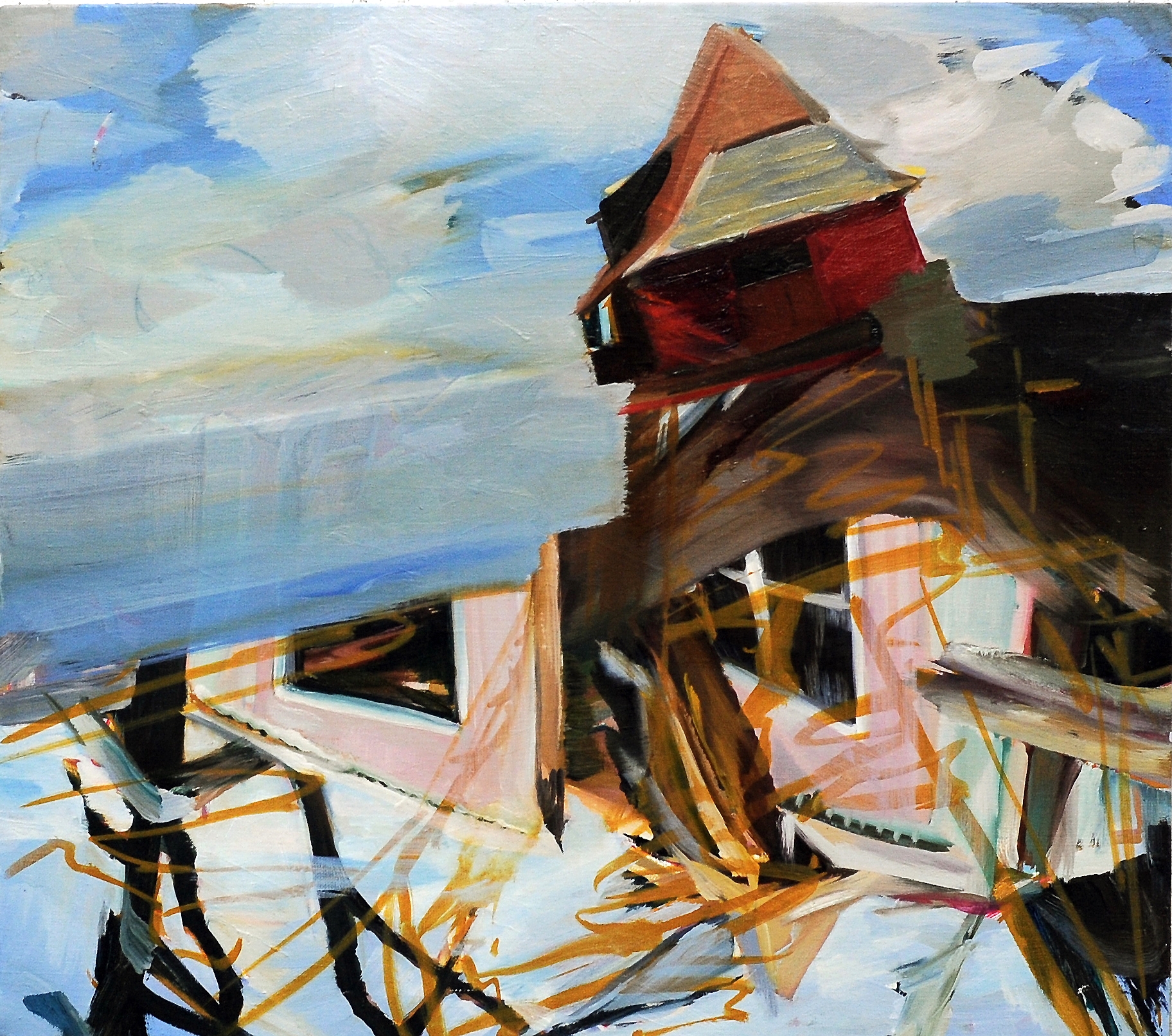   Untitled , 2008, oil on canvas, 50 x 65cm. Private collection, France&nbsp; 
