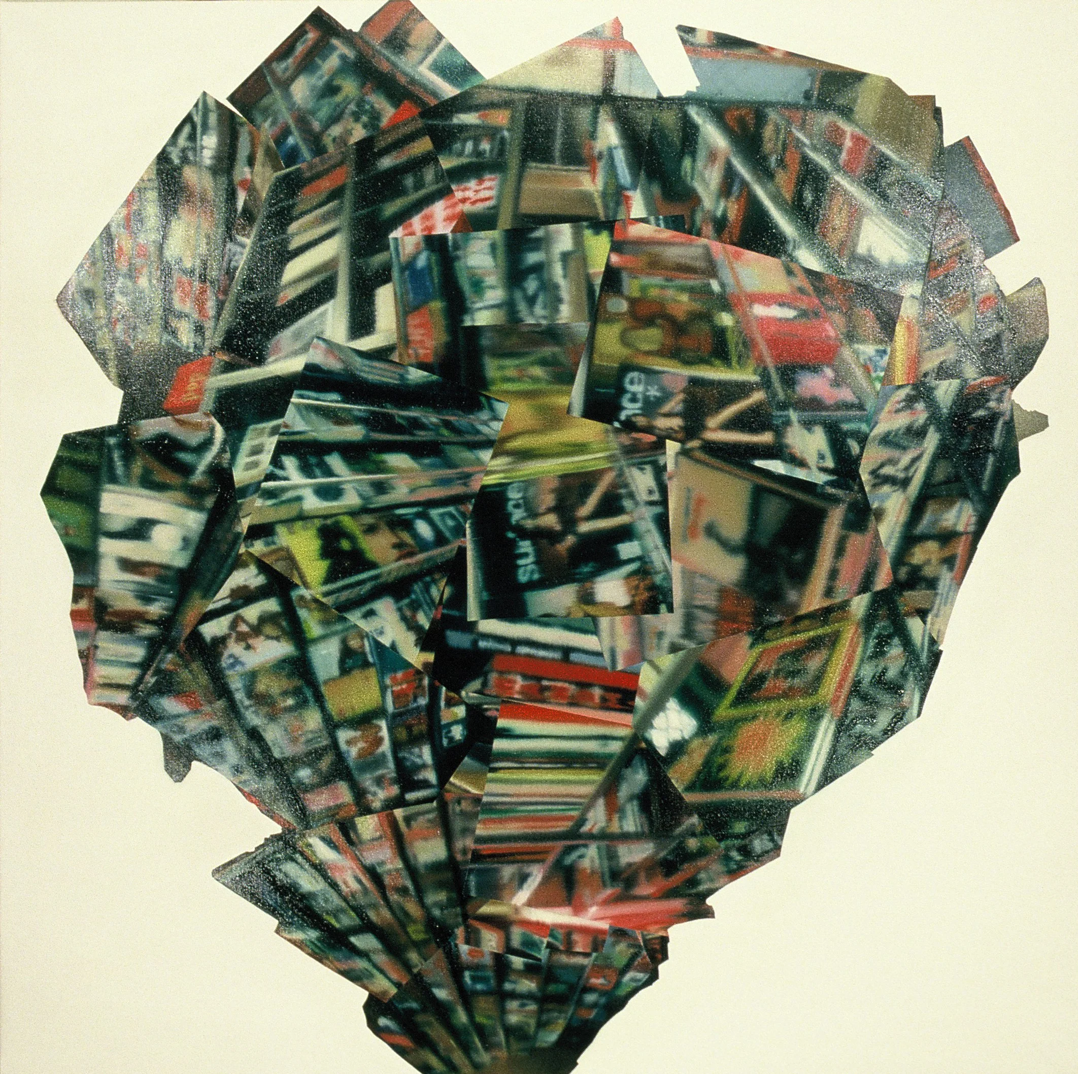Kiosk , 2003, oil on canvas, 160 x 160cm. Private collection, France