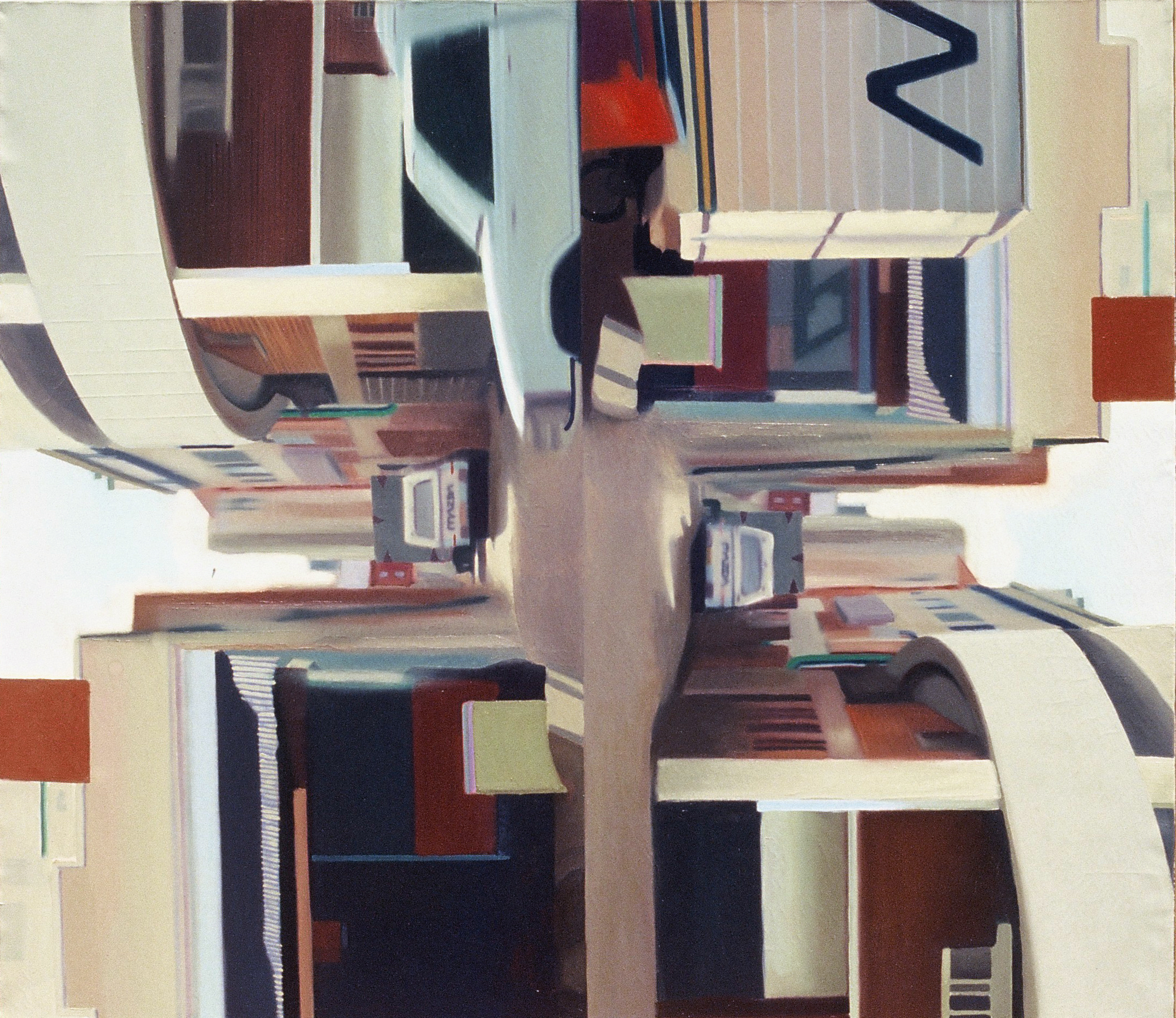   Untitled (2nd street, Harare) , 2001, oil on canvas, 150 x 160cm. &nbsp;Collection Guerlain, France 