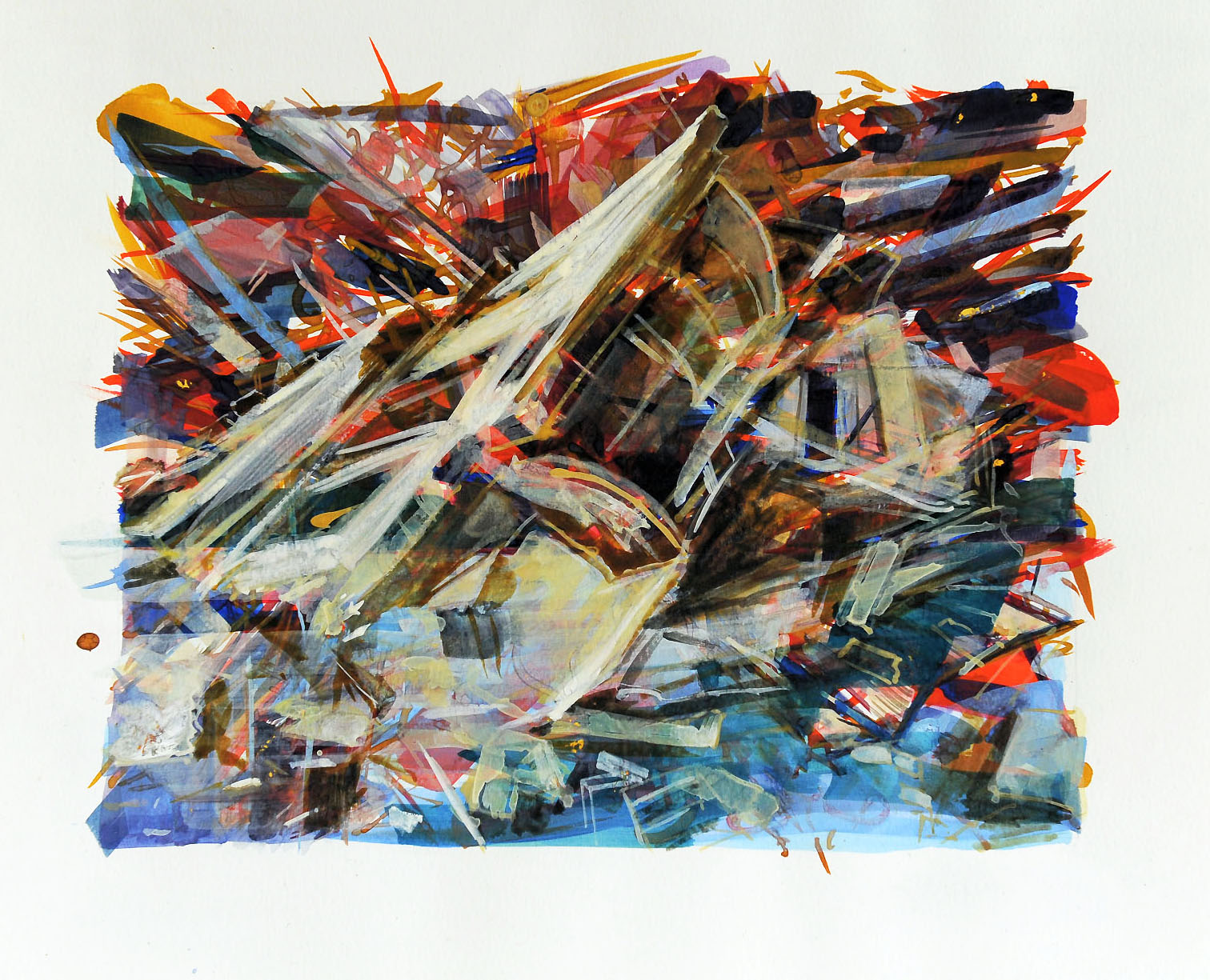   Untitled , 2009, gouache and watercolour on paper,&nbsp;26 x 32 cm. Private collection, France 