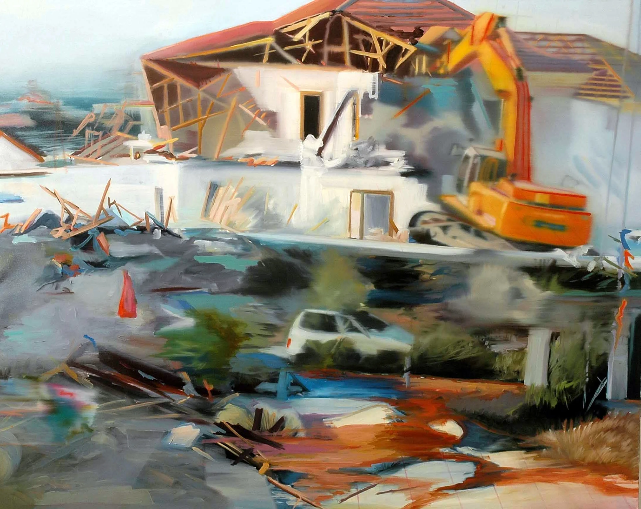 Gaza 3 , 2006, oil on canvas, 120 x 150cm. Private collection, France