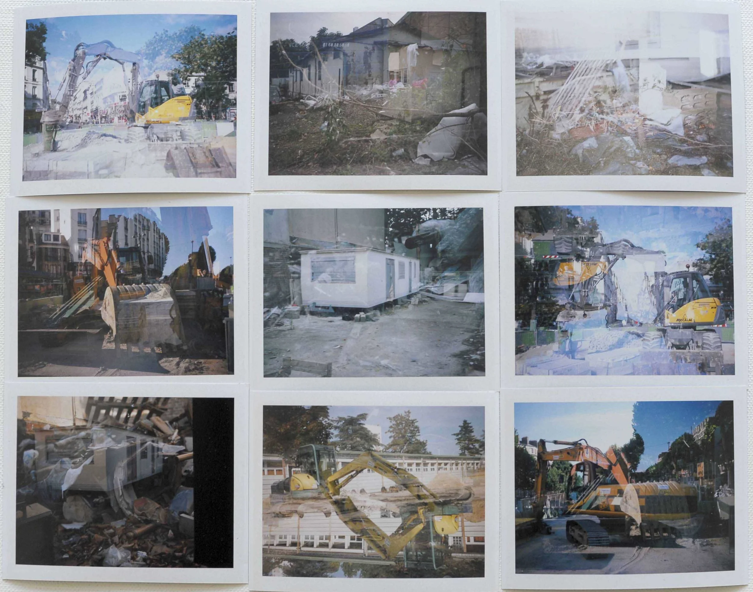 Two images intersect , Paris 2009, polaroid film. Archival inkjet print edition of three