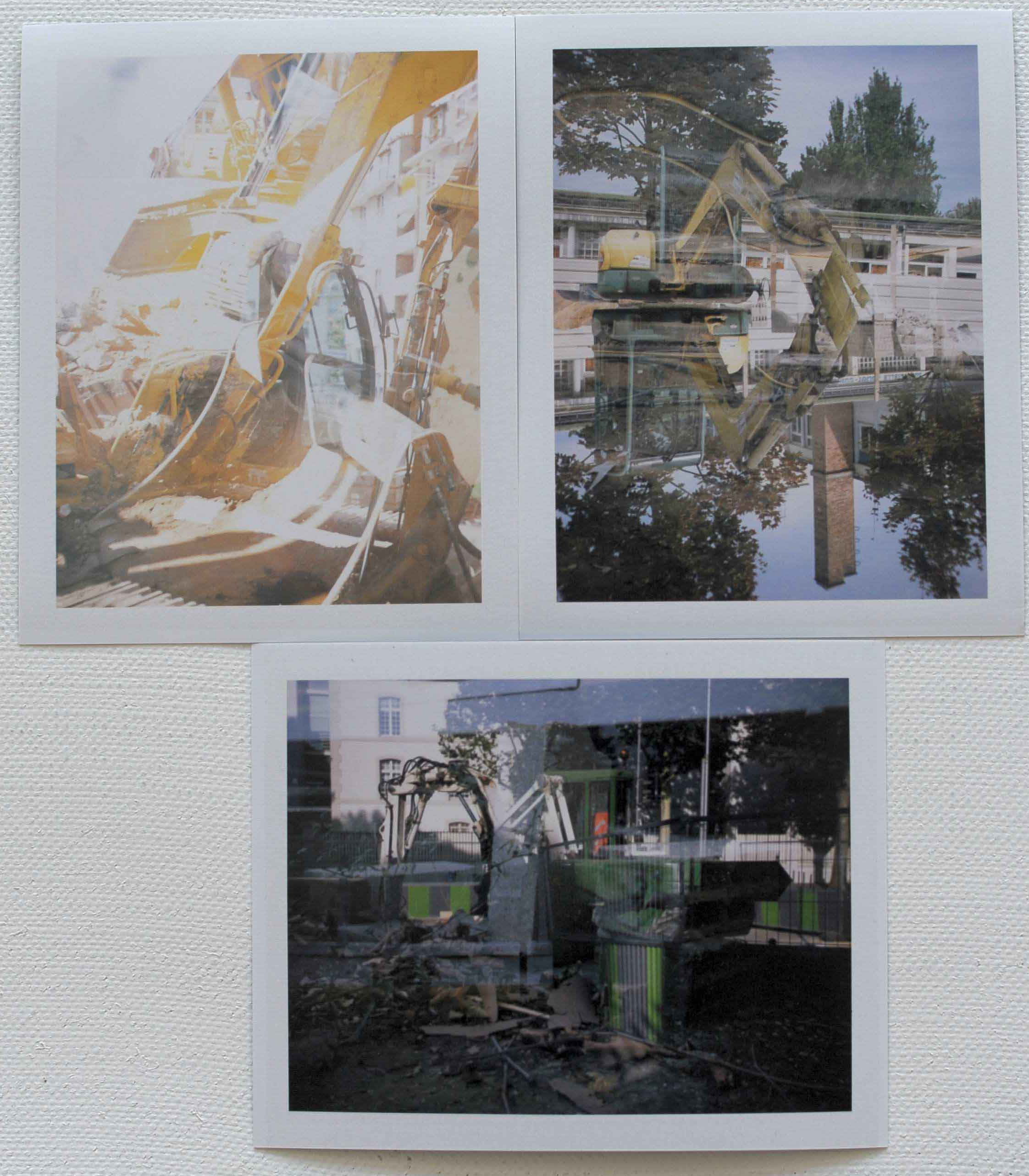   Two images intersect , Paris 2009,&nbsp;polaroid film.&nbsp;Archival inkjet print edition of three 