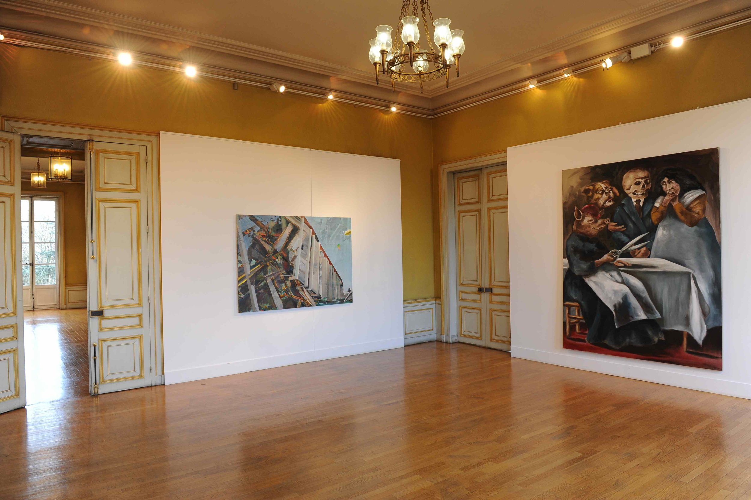   Des paysages, des Figures,  Château de St Ouen, 2011. Curator Olivier Masmonteil.&nbsp;Artists in view : Gregory Forstner, Duncan Wylie 