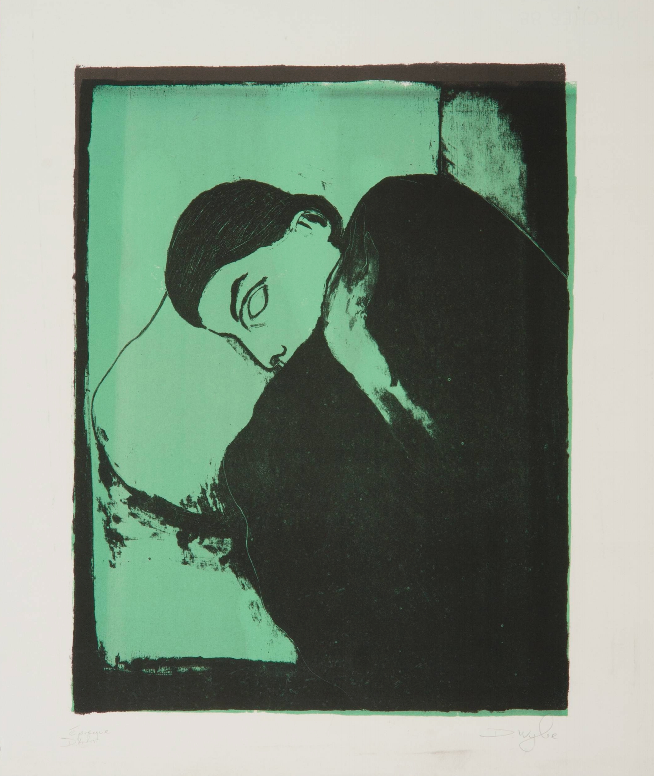   Sleeper , 1997, lithography, 65 x 50cm. Franz Masereel Centrum Collection, Netherlands 