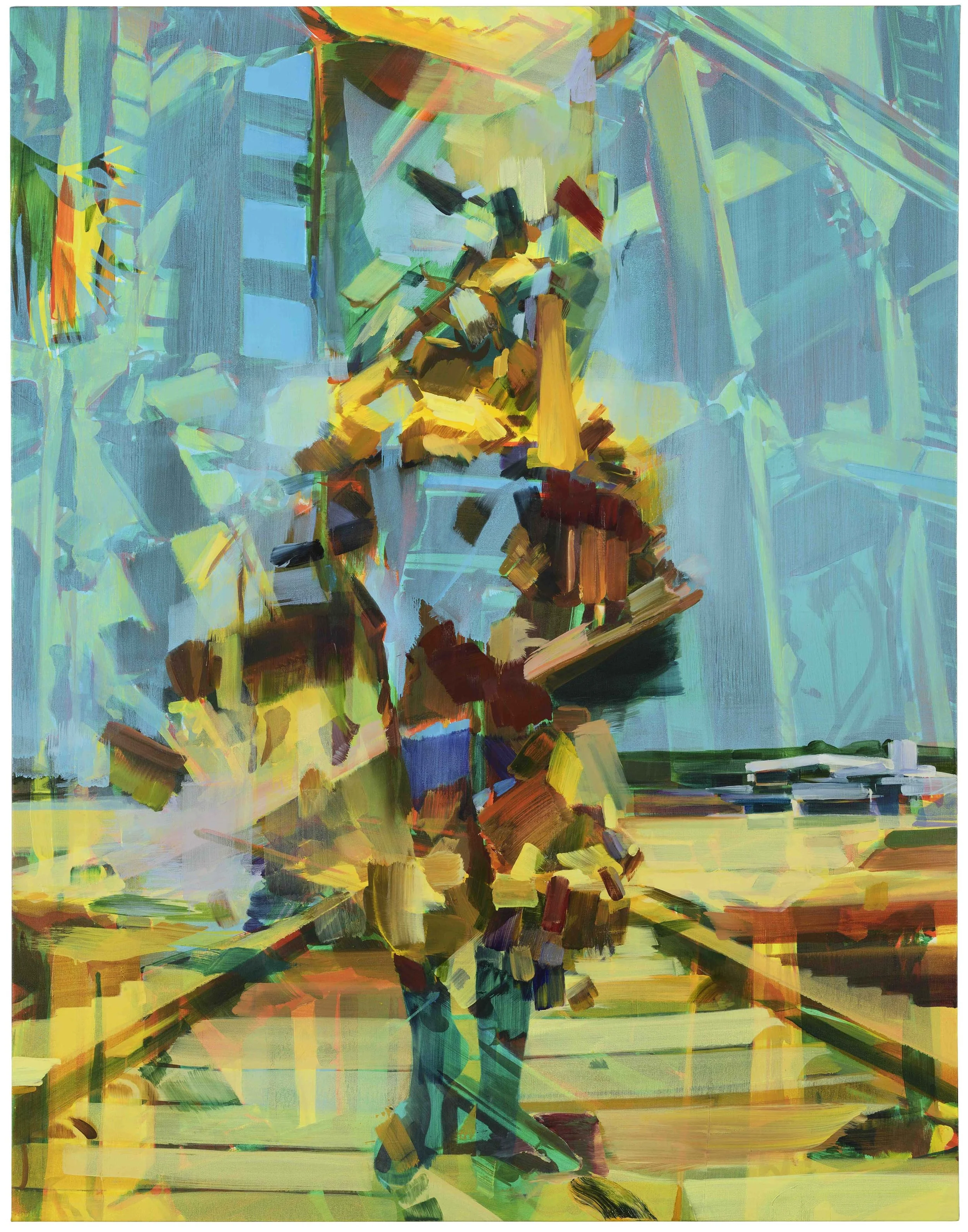 Self construct (Zimbabwe undertones), November 2017, oil on canvas, 183 x 143cm. Private collection, USA