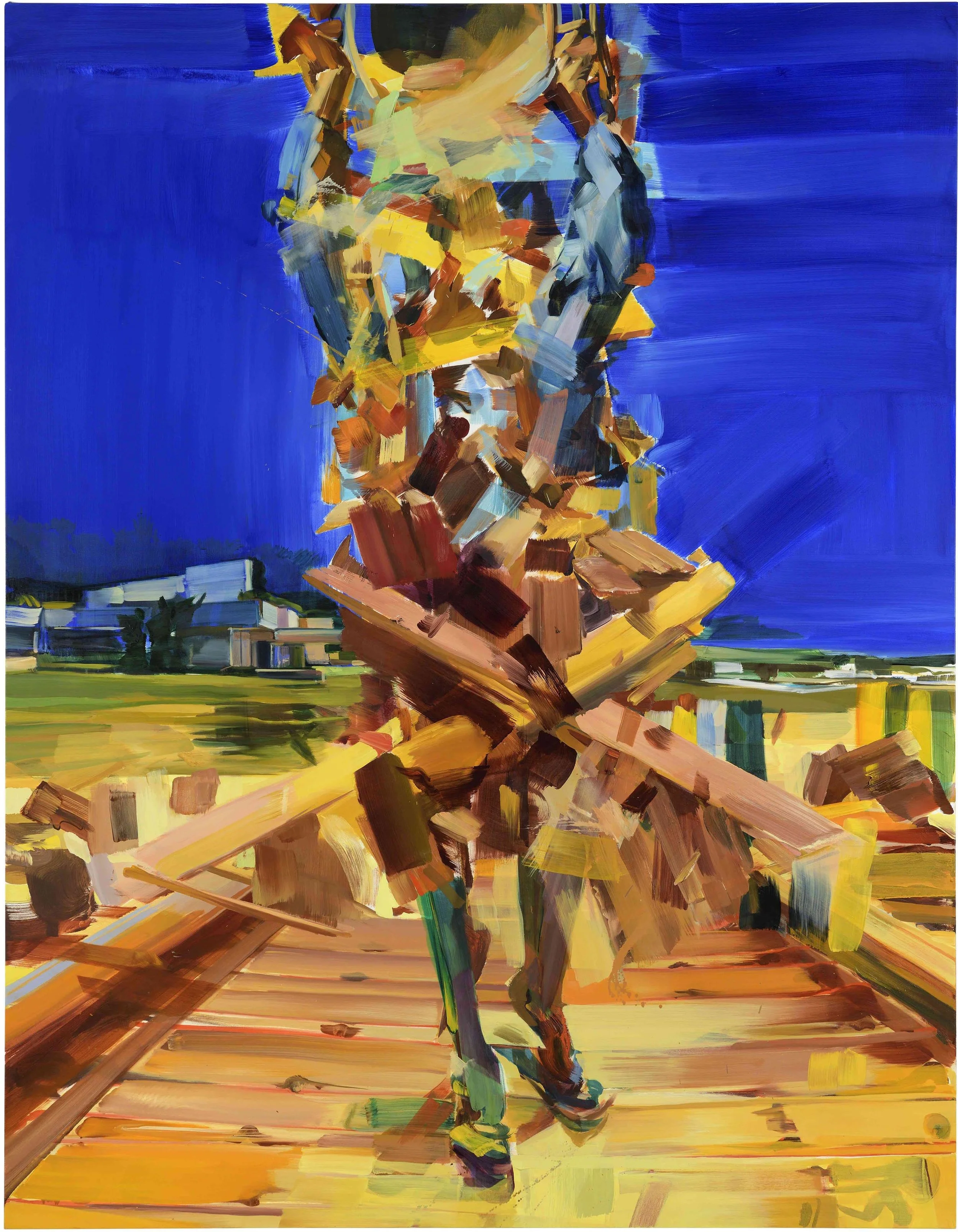 Self Construct (Collector's garden) , 2018, oil and alkyd on canvas, 235x183cm
