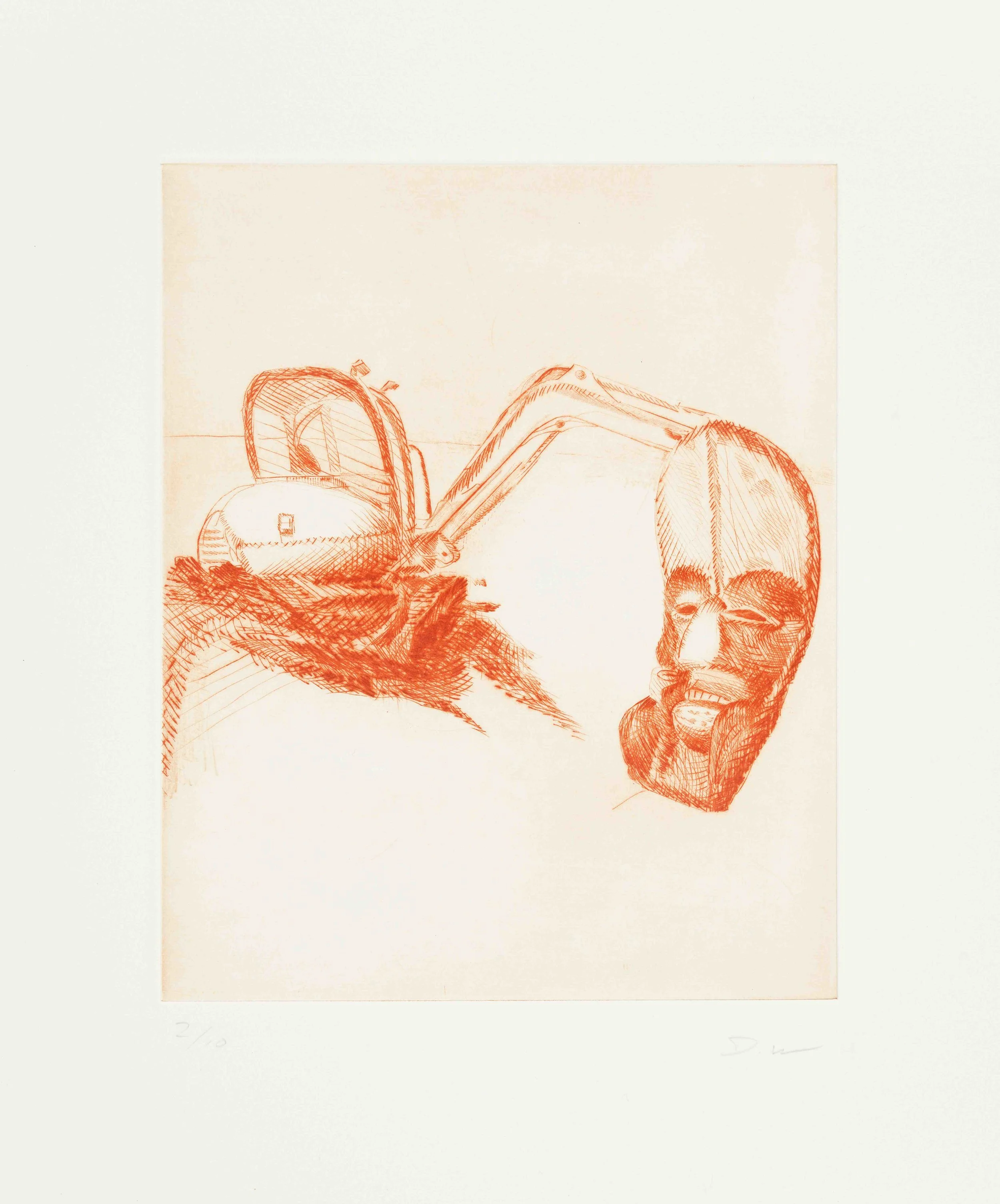 Harpies 2, 2018, drypoint (edition of 10), 25x20cm