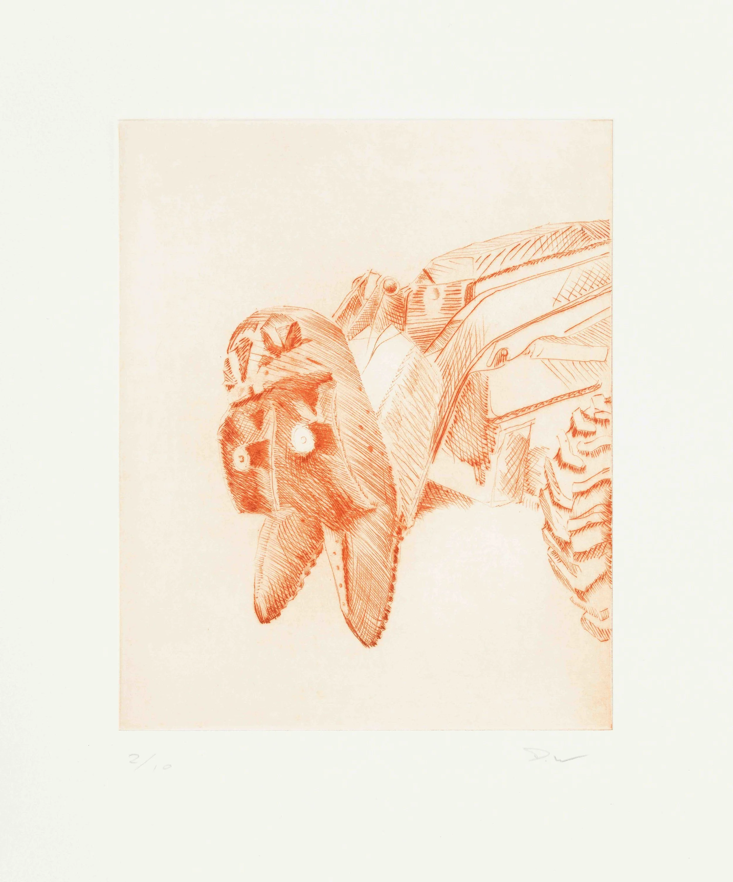 Harpies 3, 2018, drypoint (edition of 10), 25x20cm