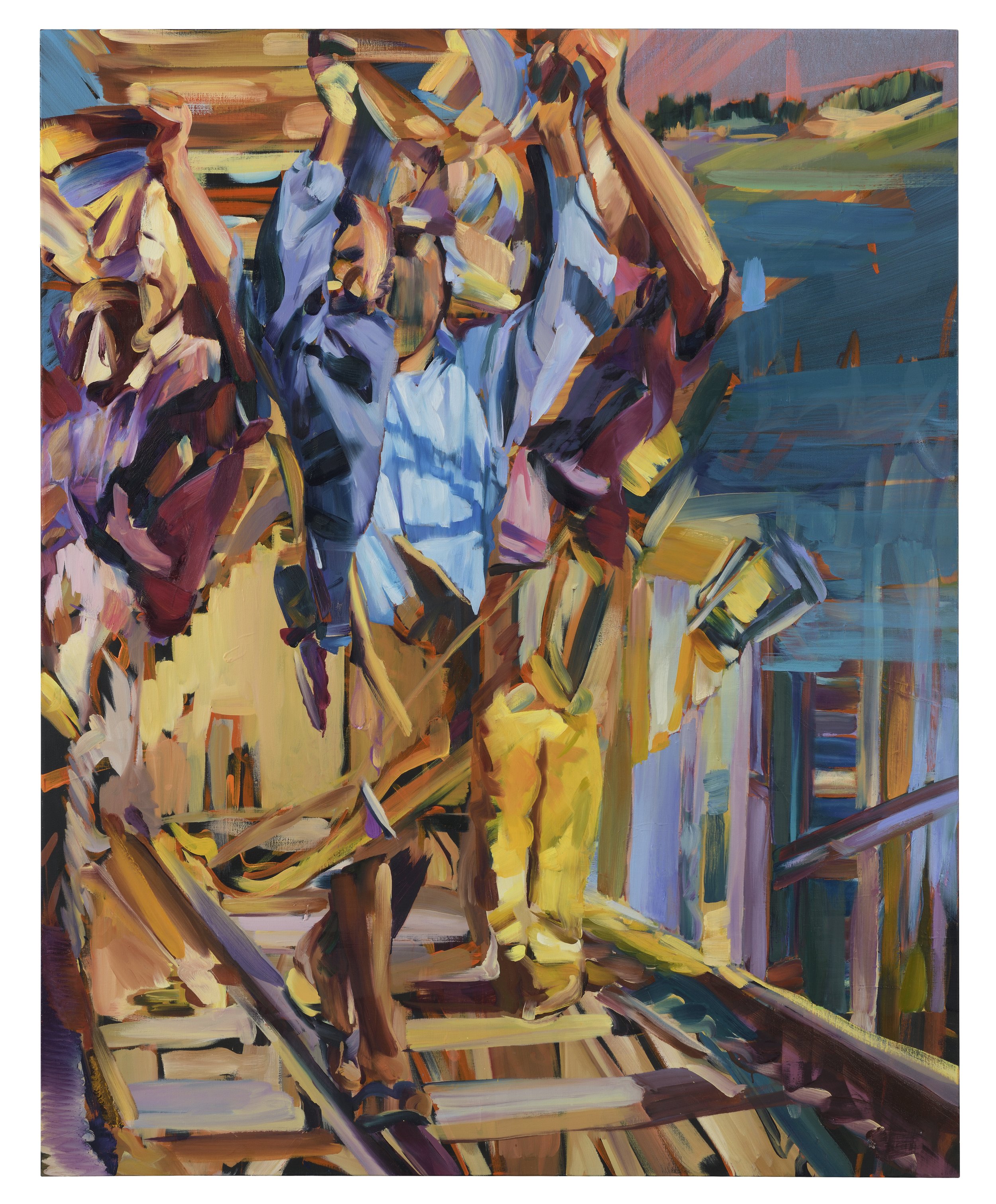   Triumphant Figures , 2022, oil on canvas, 162 x 130cm. Private collection (FR) 