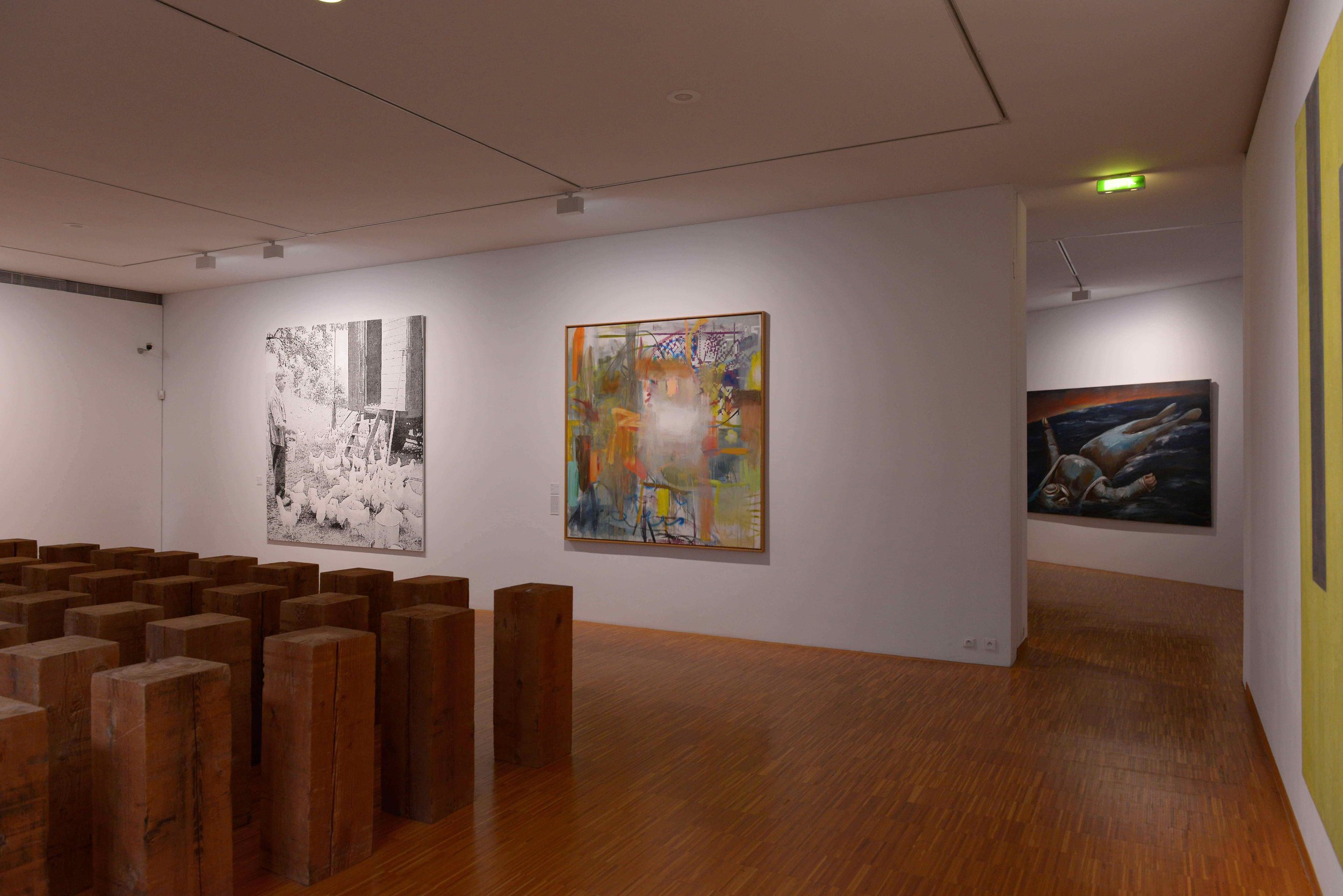  Museum of Grenoble permanent collection rehang, 2023: Gerhard Richter, Sigmar Polke, Helmut Federle, Gregory Forstner, Duncan Wylie, Pierre Soulages and Bernard Frize. 