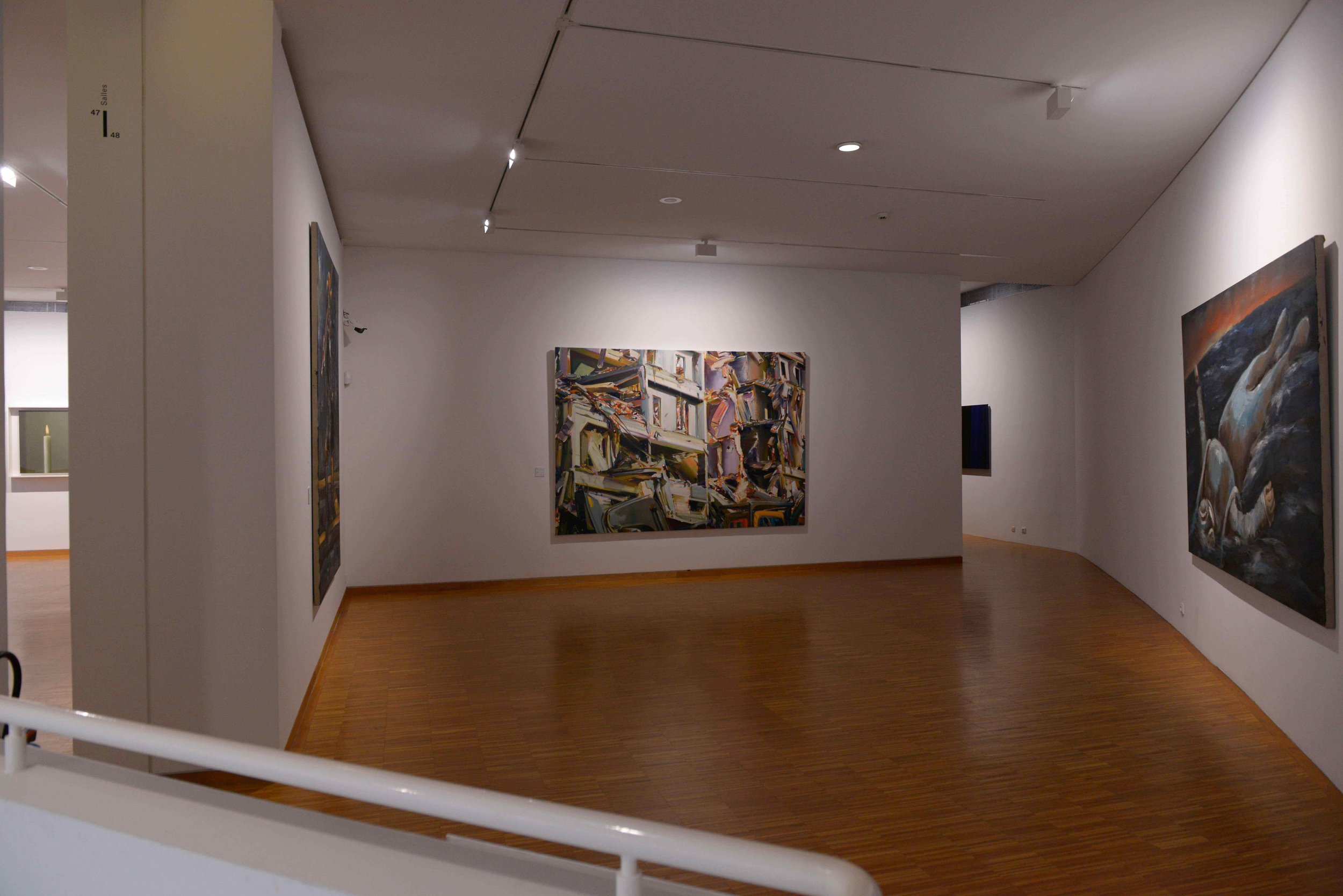  Museum of Grenoble permanent collection rehang, 2023: Gerhard Richter, Sigmar Polke, Helmut Federle, Gregory Forstner, Duncan Wylie, Pierre Soulages and Bernard Frize. 