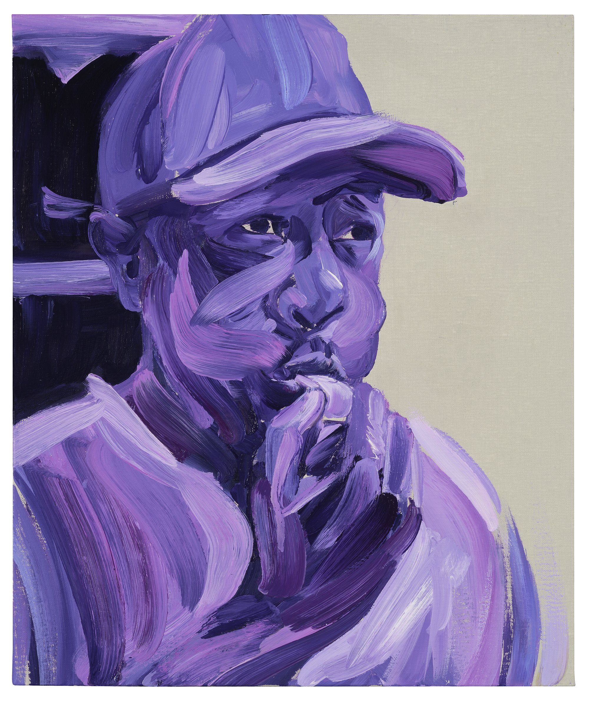 Violet Whistleblower II , 2025, oil on canvas, 55 x 46 cm