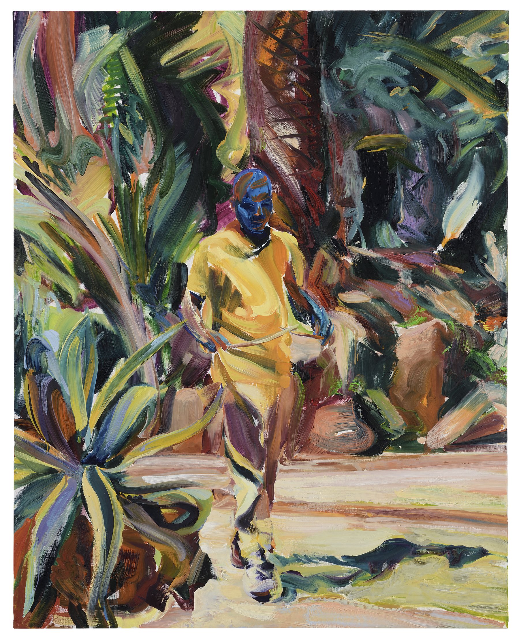 Blue Water Diviner , 2025, il on canvas, 150 x 120 cm