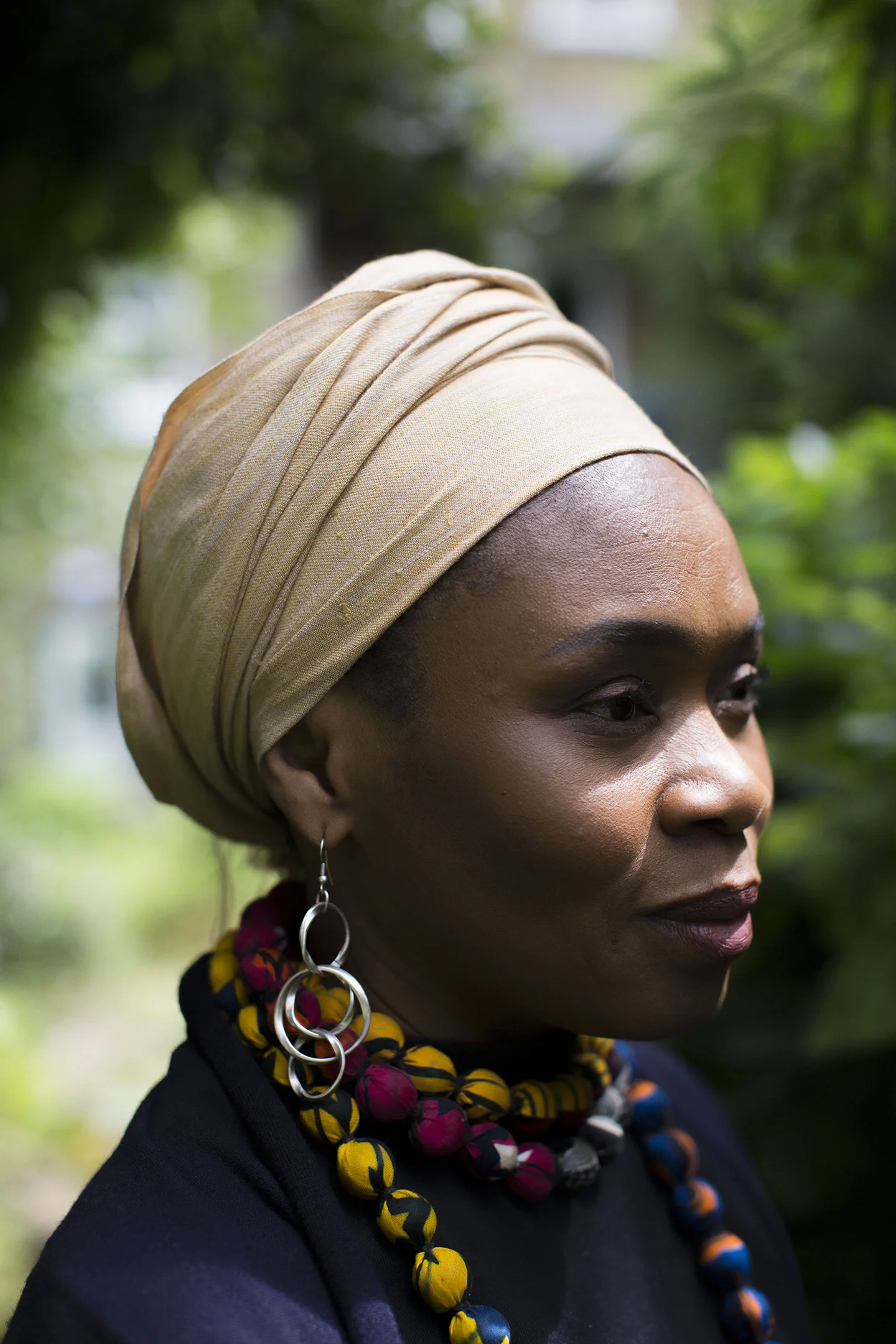 Publisher Bibi Bakare-Yusuf, photographed in London for The New York Times 