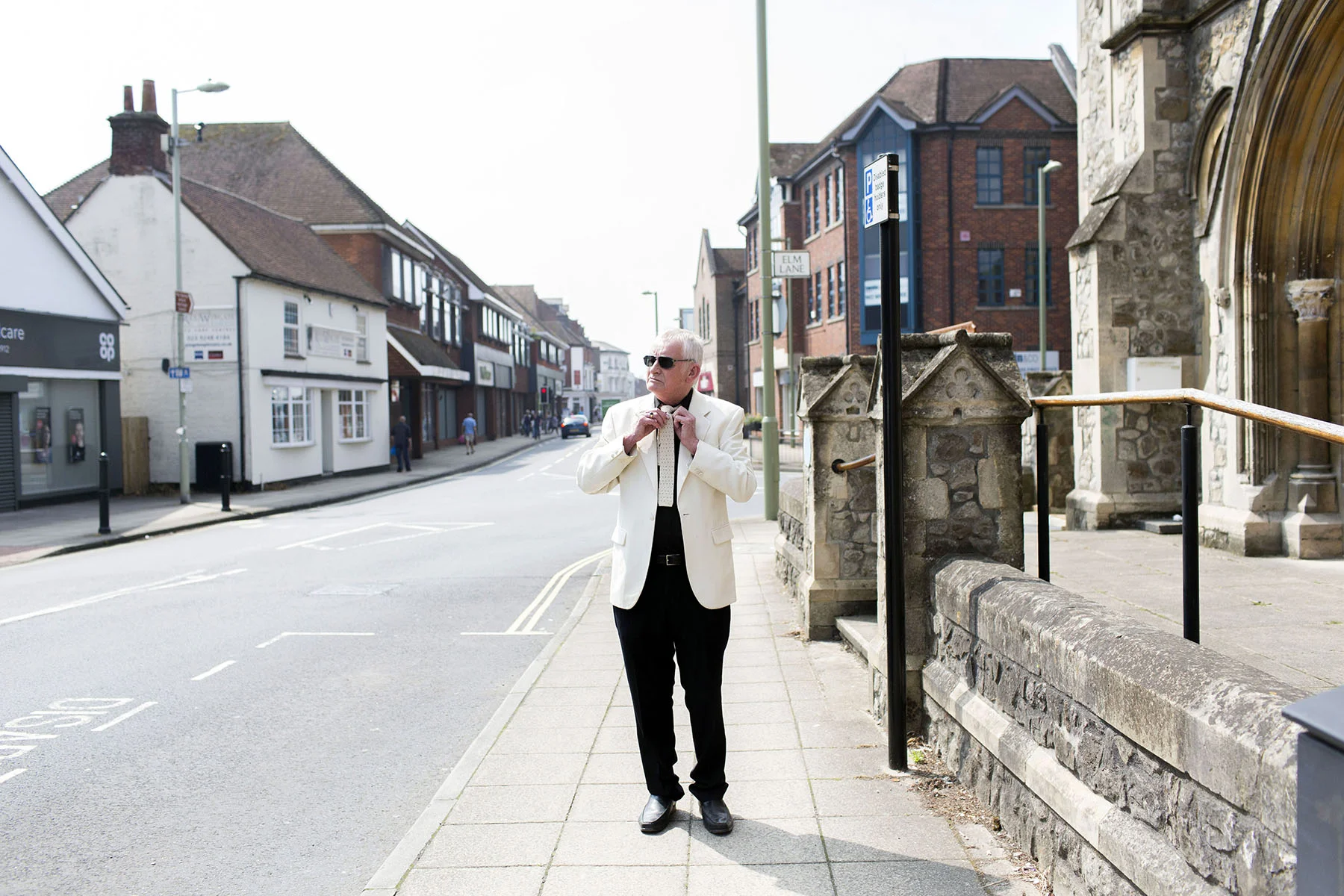 Disc jockey Dave Gamblen in the town of Havant
