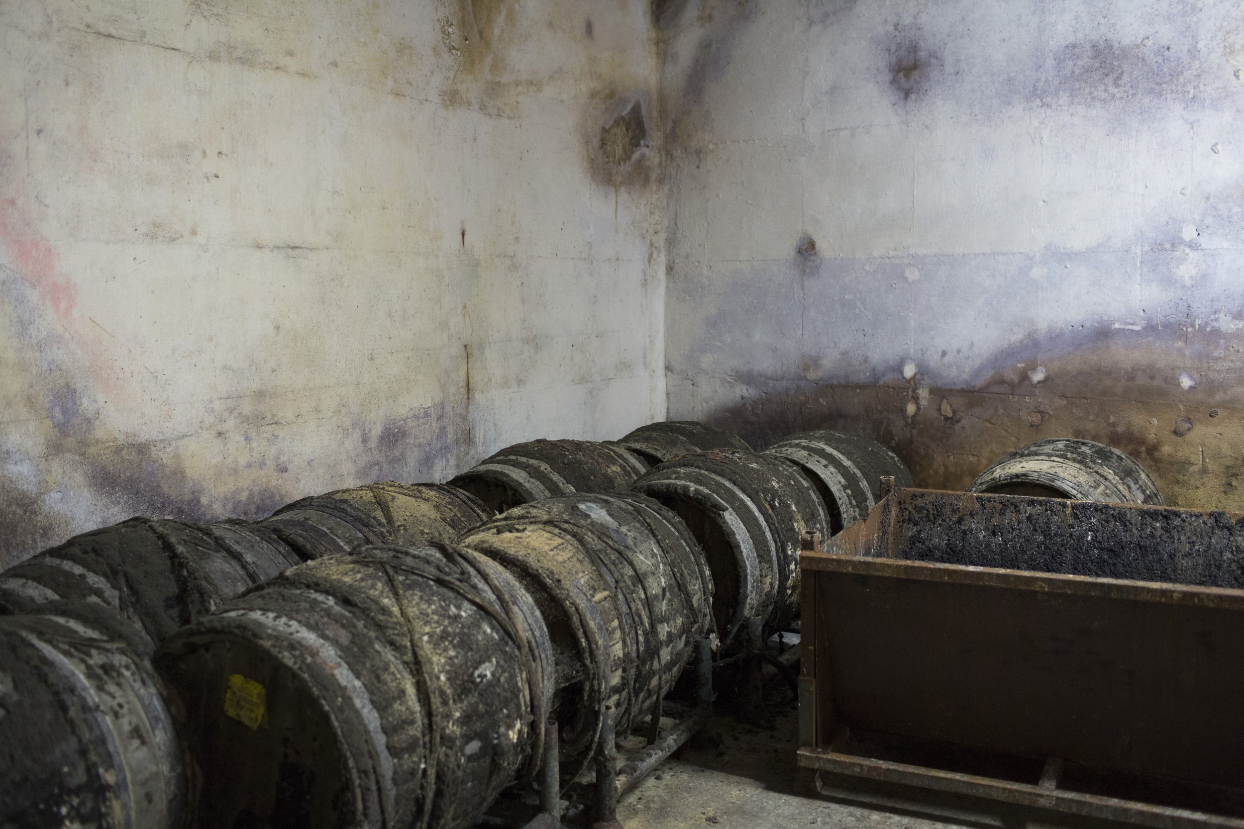   Wine casks inside the vault of Corsham Cellars.   
