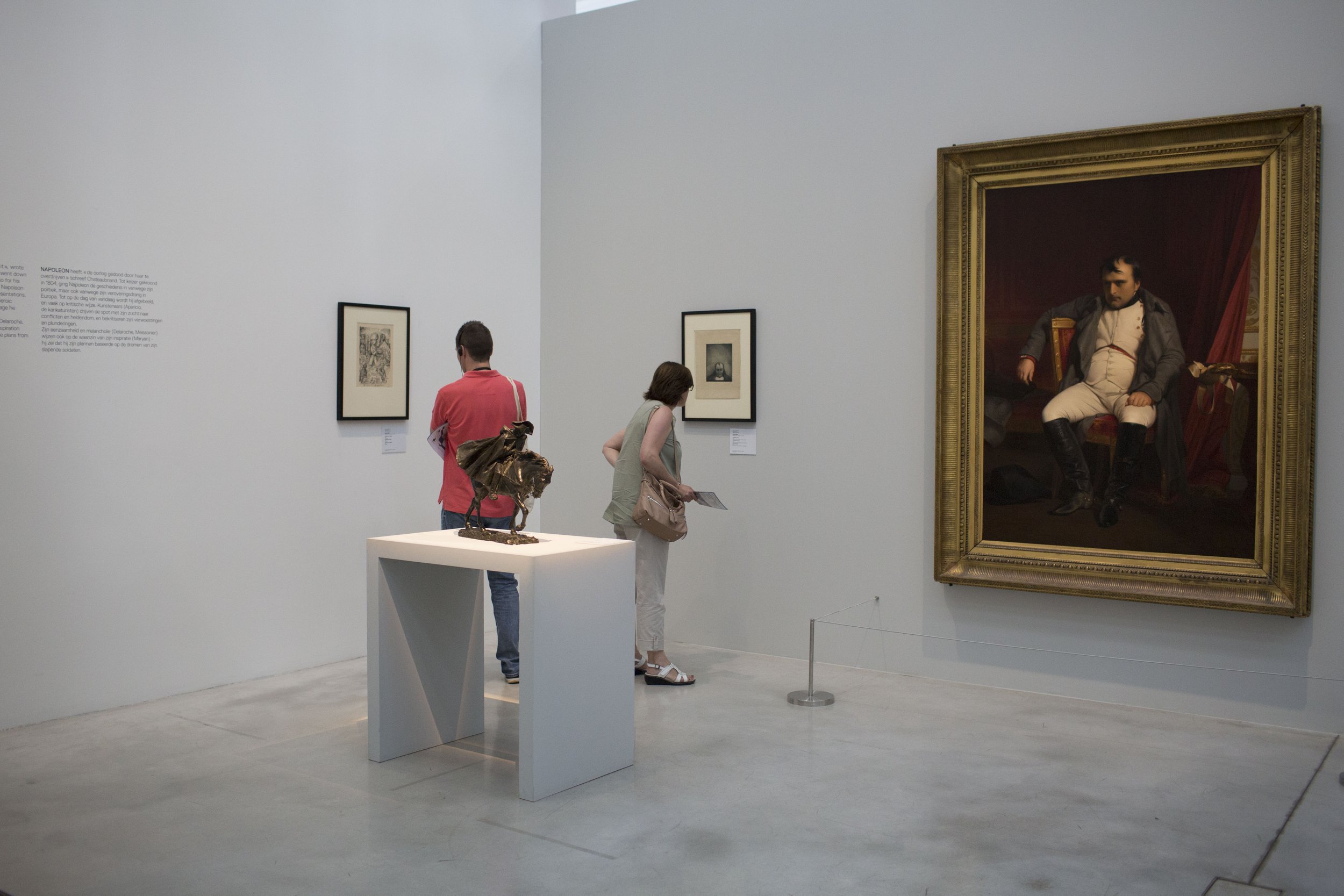   A view inside the Louvre-Lens exhibition, Desastres de la Guerre, 1800-2014.   