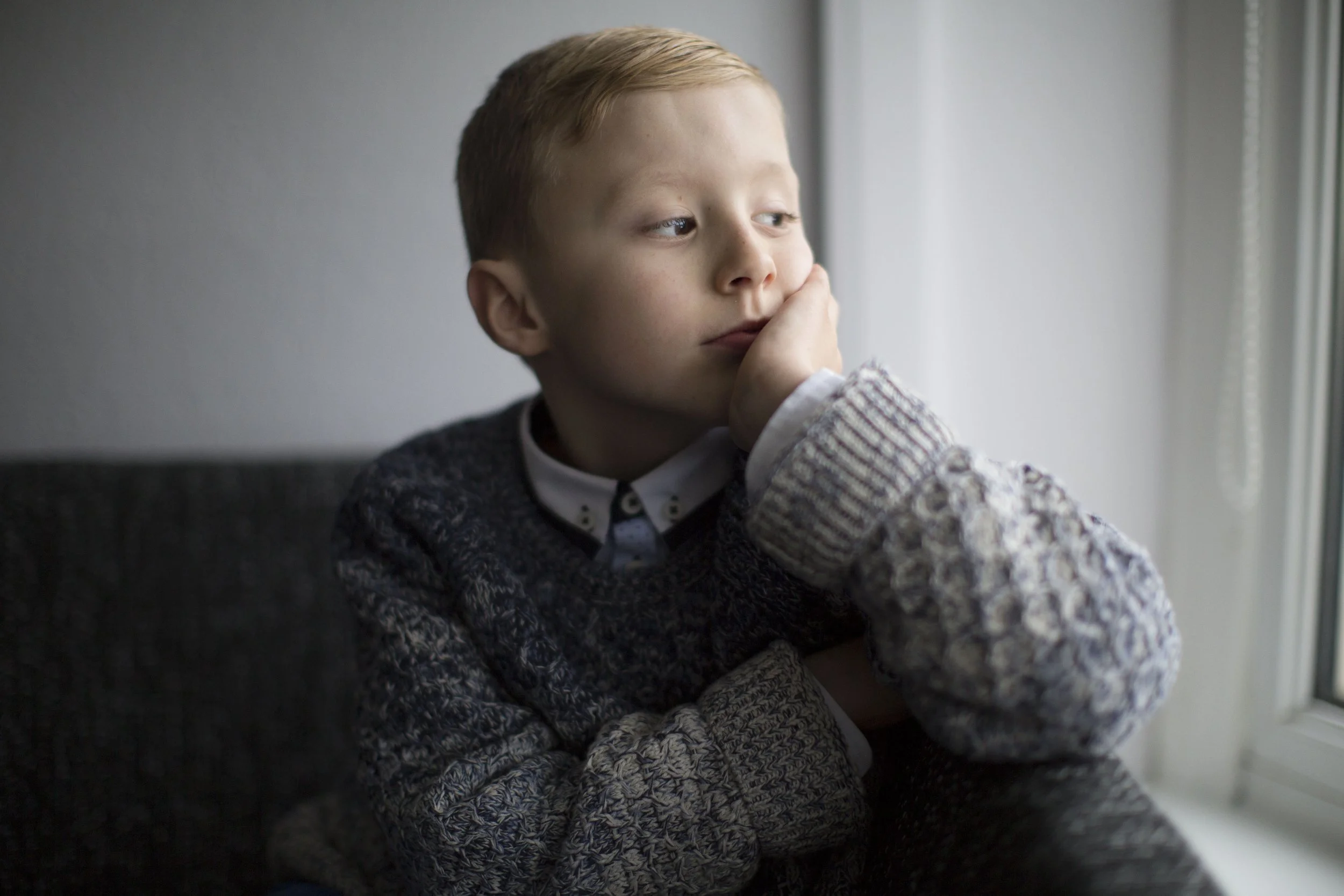 Sean, age 9, Twin Vision Project for Comic Relief. Sean had recently lost his father, and creating a film with the charity helped him to cope and express some of that loss.