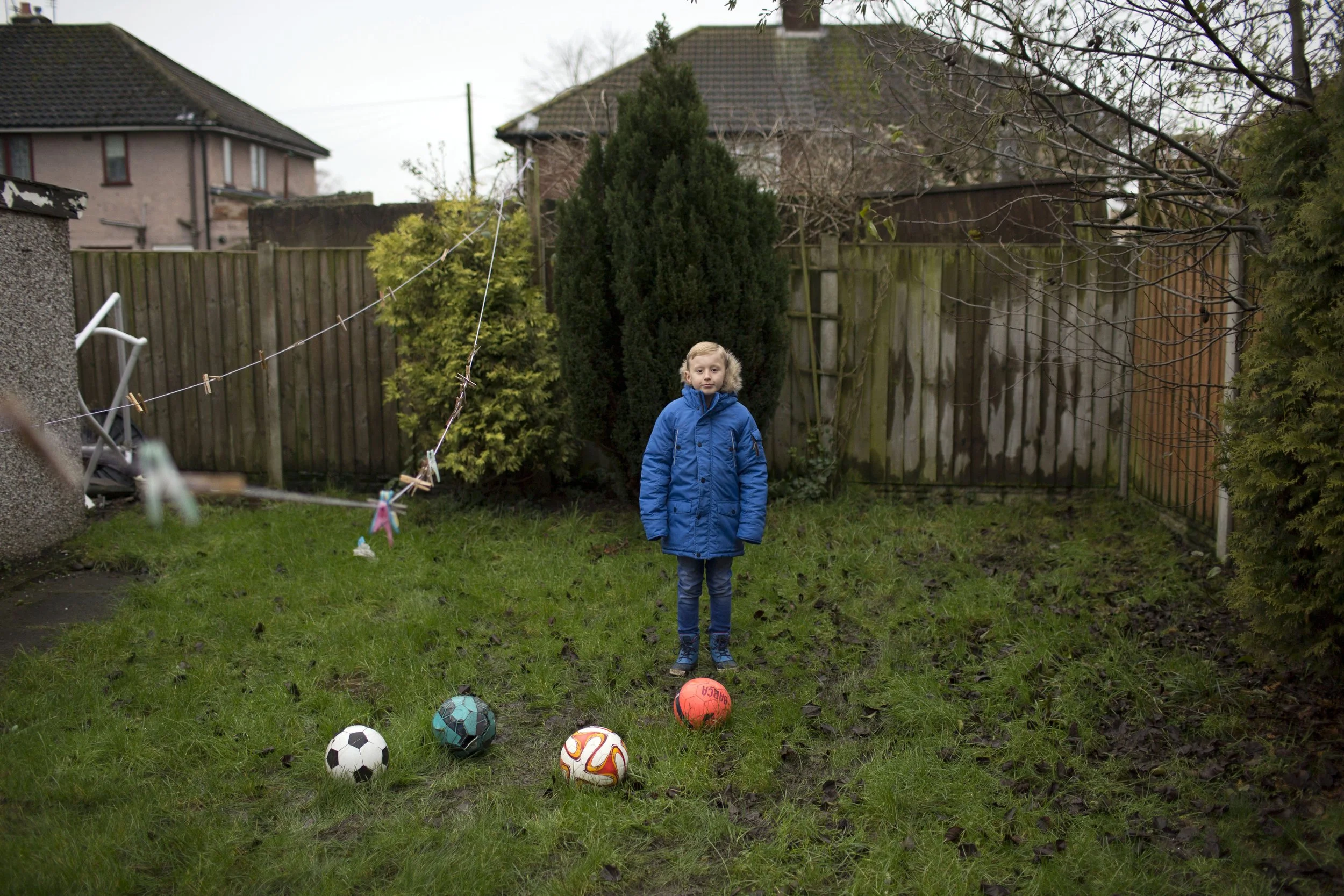 Sean, age 9, Twin Vision Project for Comic Relief. Sean had recently lost his father, and creating a film with the charity helped him to cope and express some of that loss.