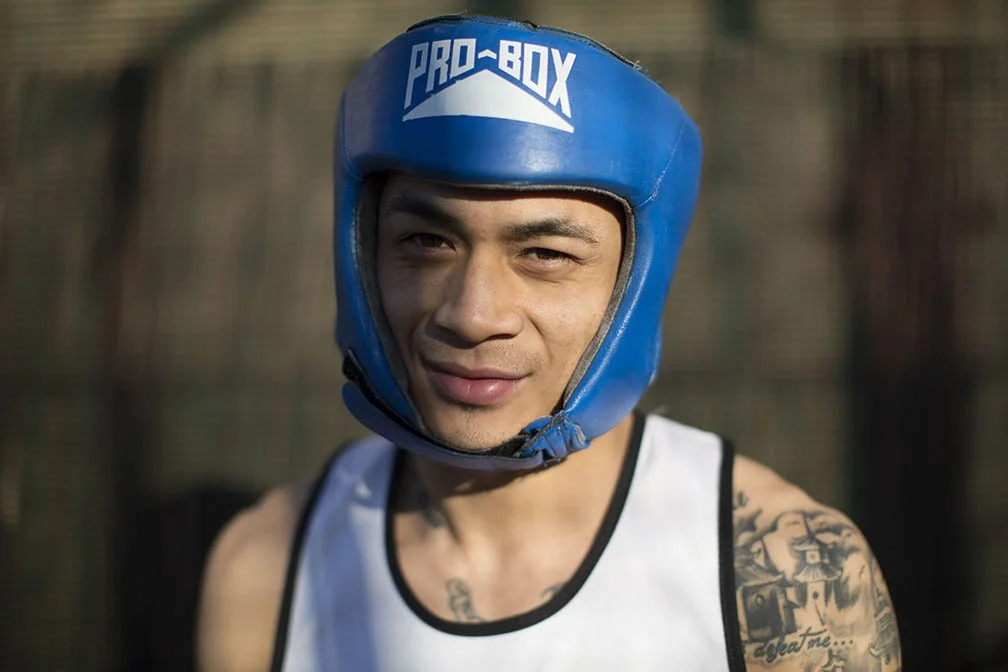 Gizmo, 27, Fight4Chance for Comic Relief. “I grew up in an area where trouble was always around the corner. I ended up in a youth offender institution at 16 but was acquitted of all charges. I lost my confidence and had no path. When I started boxin