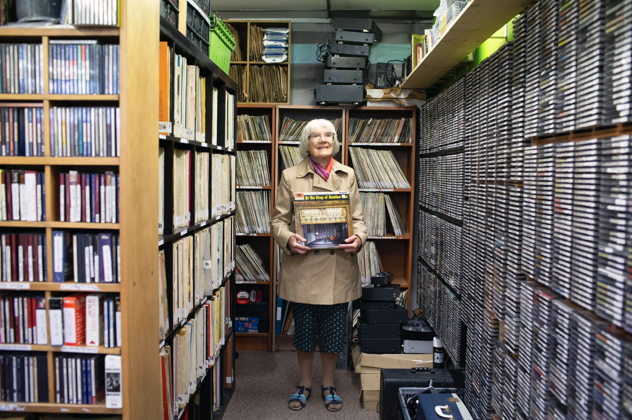 An Angel Radio receptionist with a listener request
