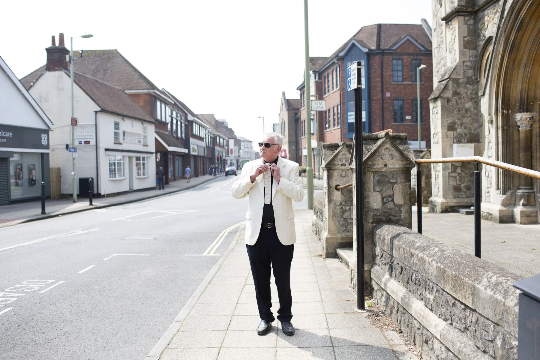 Disc jockey Dave Gamblen in the town of Havant