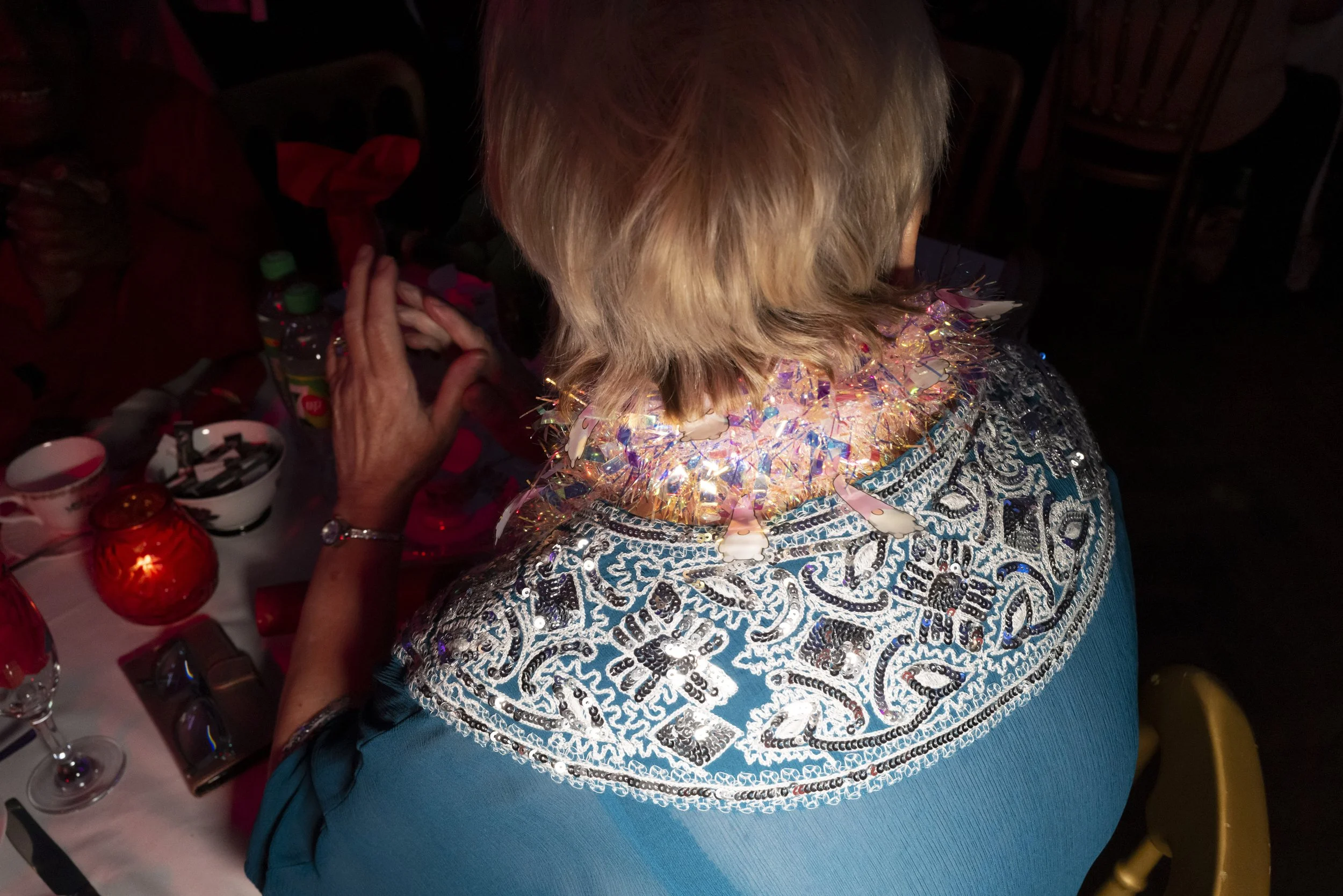  A guest at The Posh Club.  