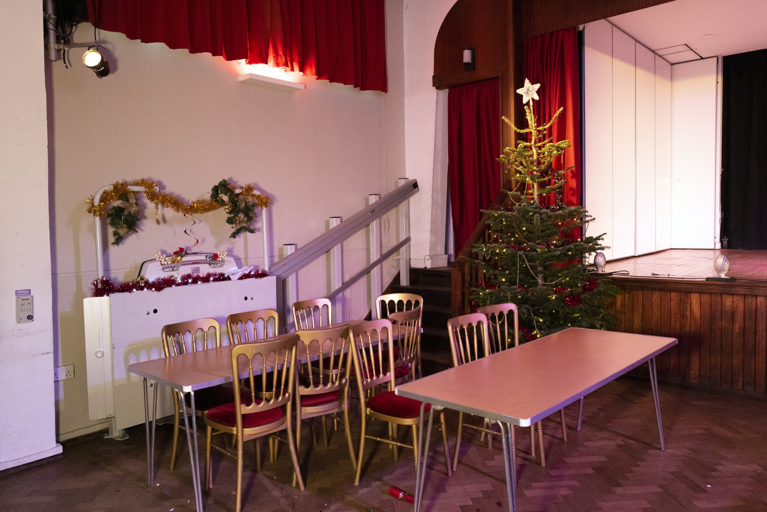  The scene at the end of The Posh Club, a social club for older adults that takes place in community centers.  