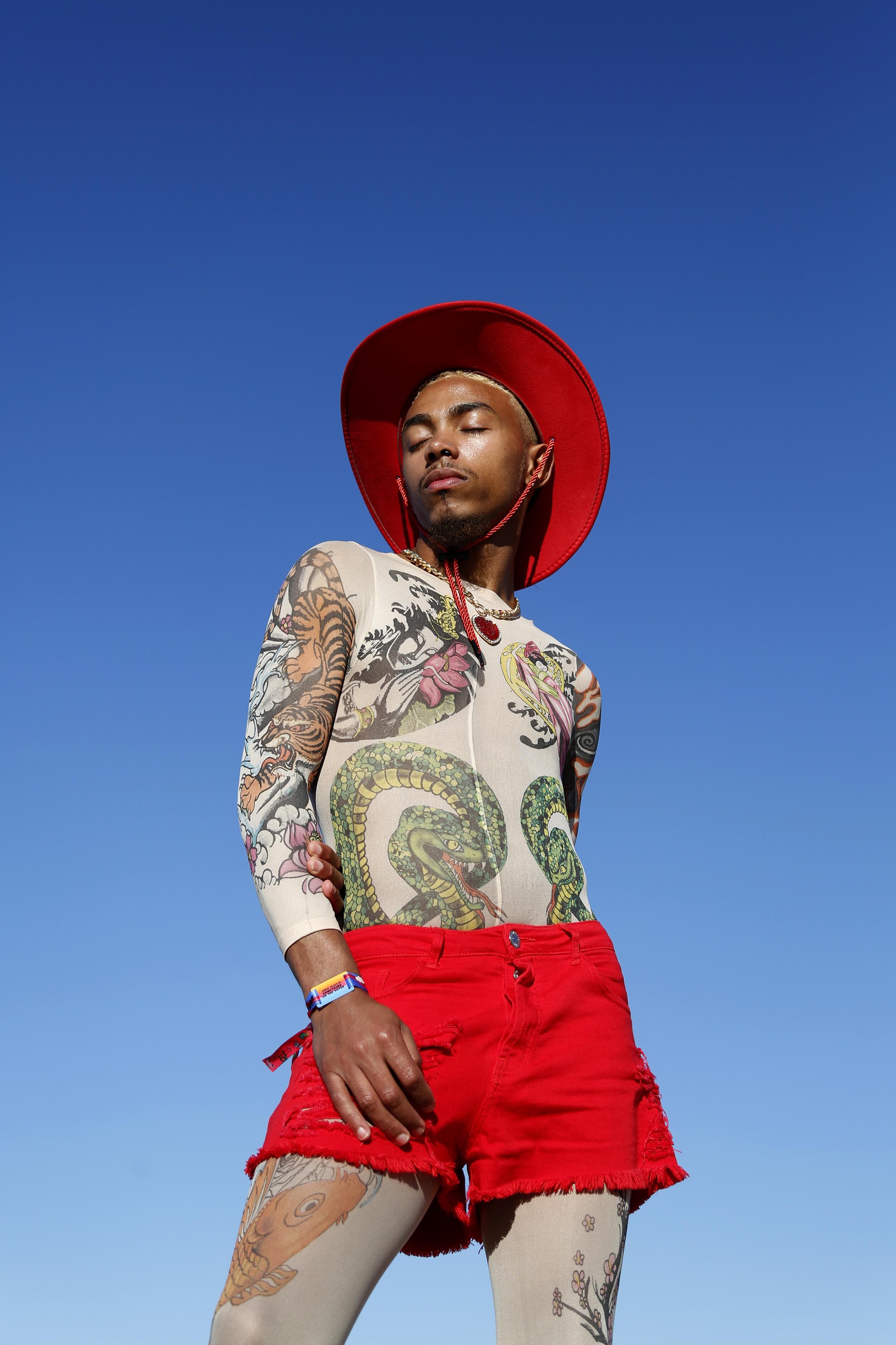  Jaylan Selby, 25, from Norfolk, poses for a portrait during Something in the Water music festival in Virginia Beach, VA, on April 27, 2019. 