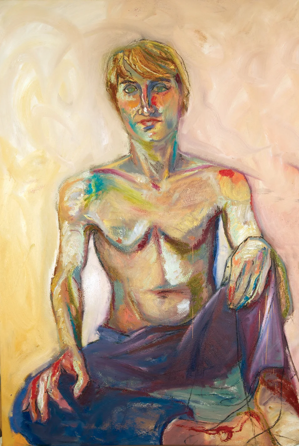 Simon and the freak out oil on canvas 40x60