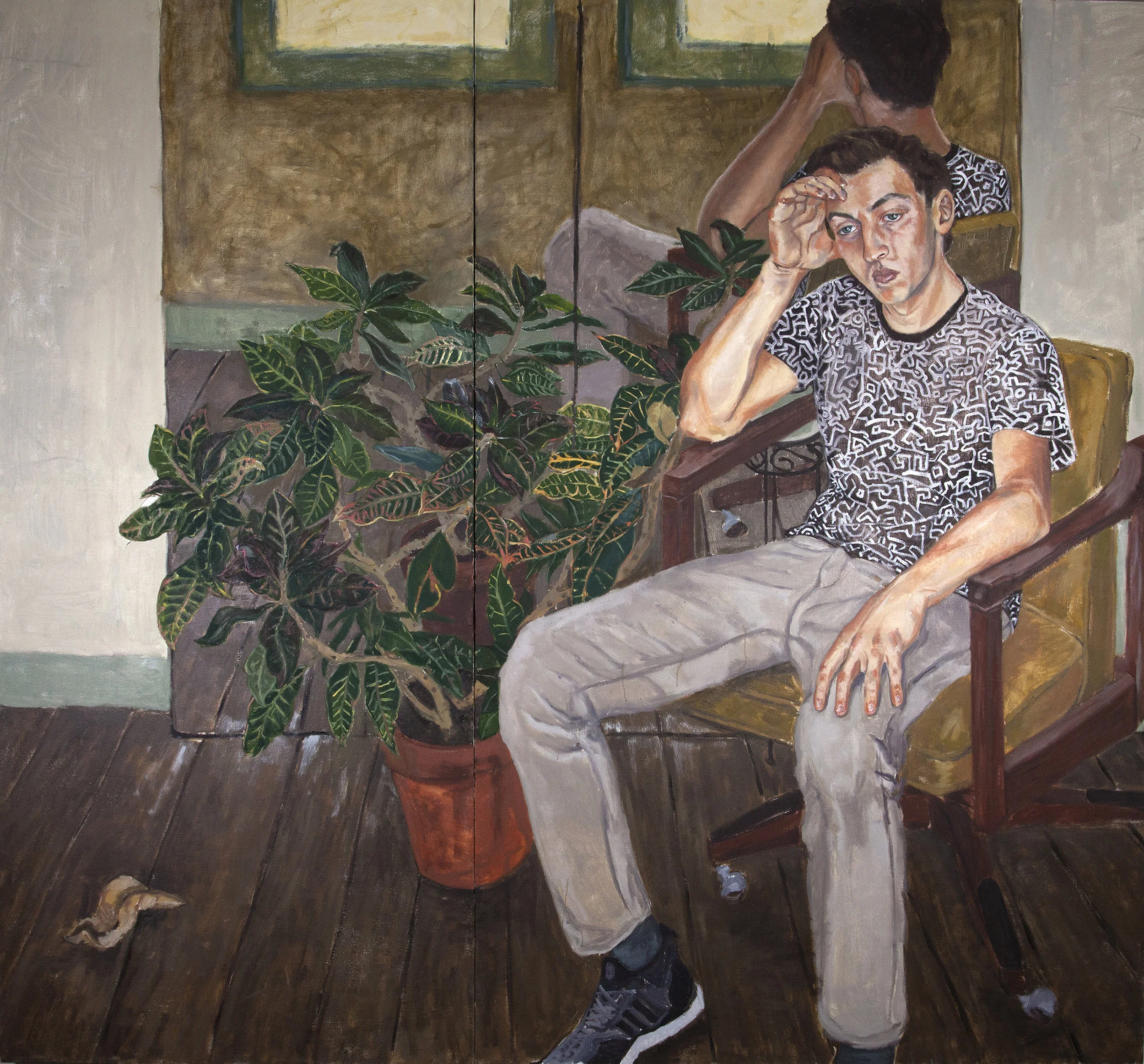 What We Mirror oil on canvas 72”x82” 2017