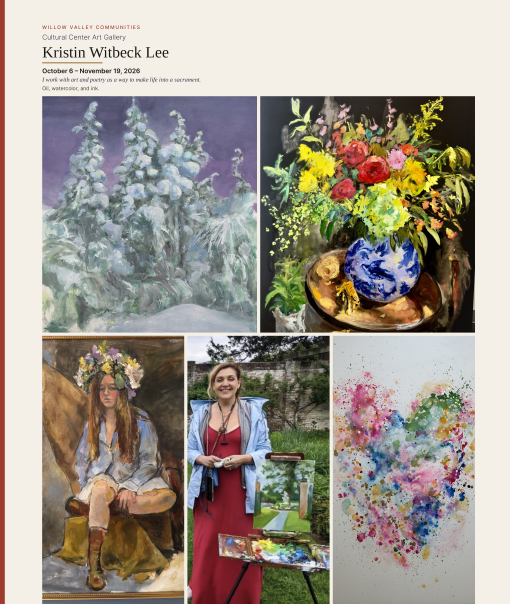 Now on view: Solo show at Willow Valley Cultural Center