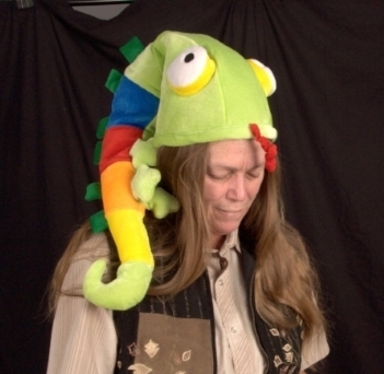 Heidi being devoured by a carnivorous worm.