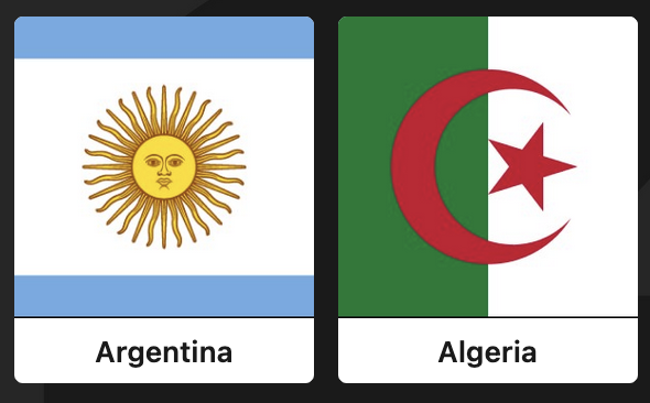 ARGENTINA v ALGERIA