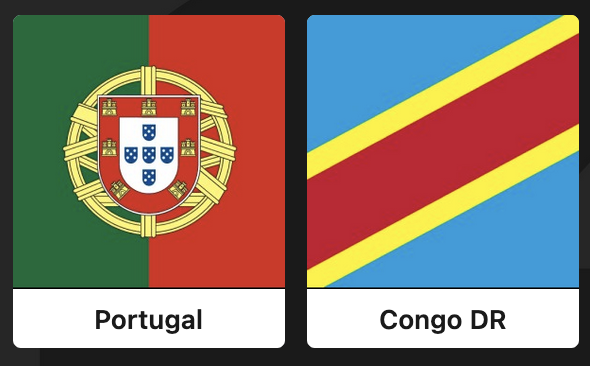 PORTUGAL v DR CONGO