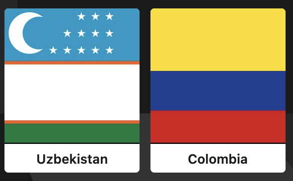 UZBEKISTAN v COLOMBIA