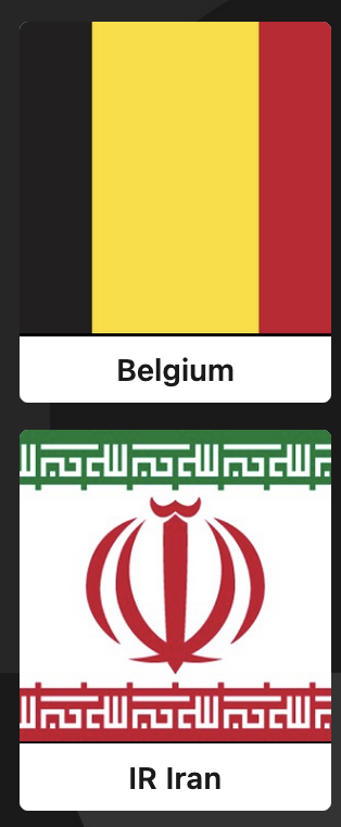 BELGIUM v IRAN