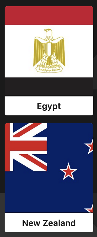 NEW ZEALAND v EGYPT