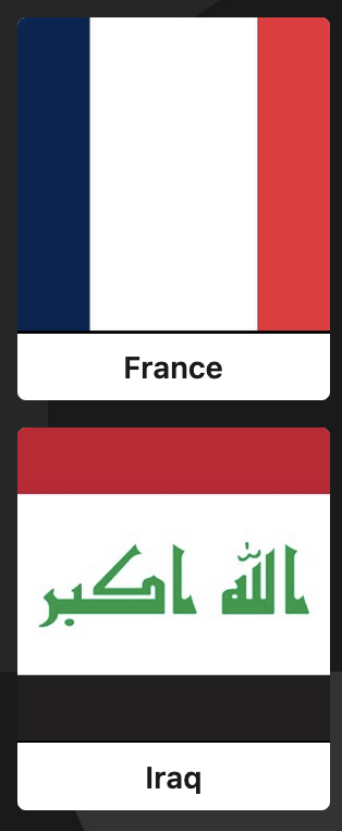 FRANCE v IRAQ