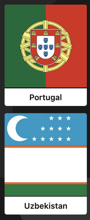 PORTUGAL v UZBEKISTAN