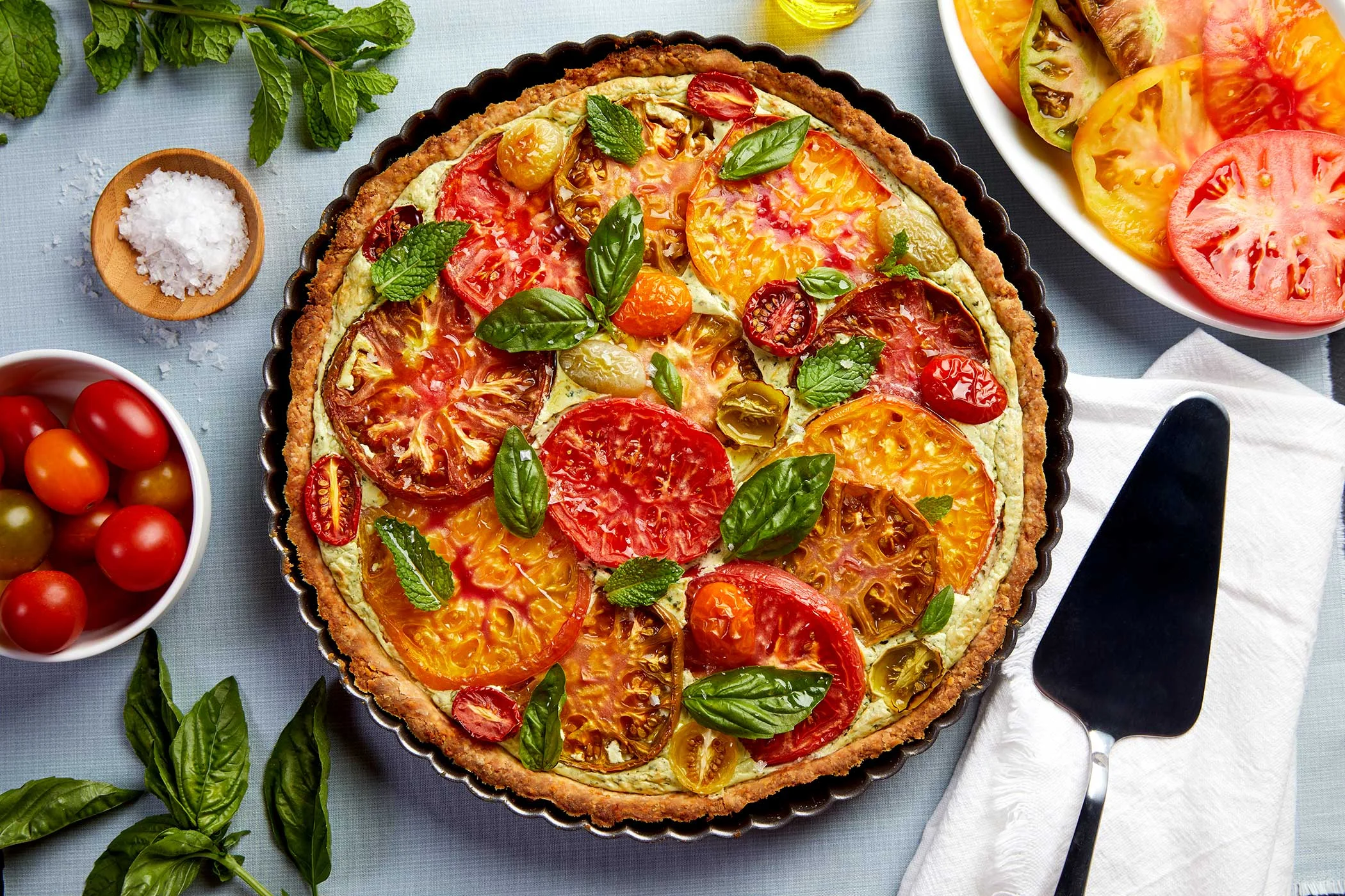 Heirloom Tomato and Ricotta Tart
