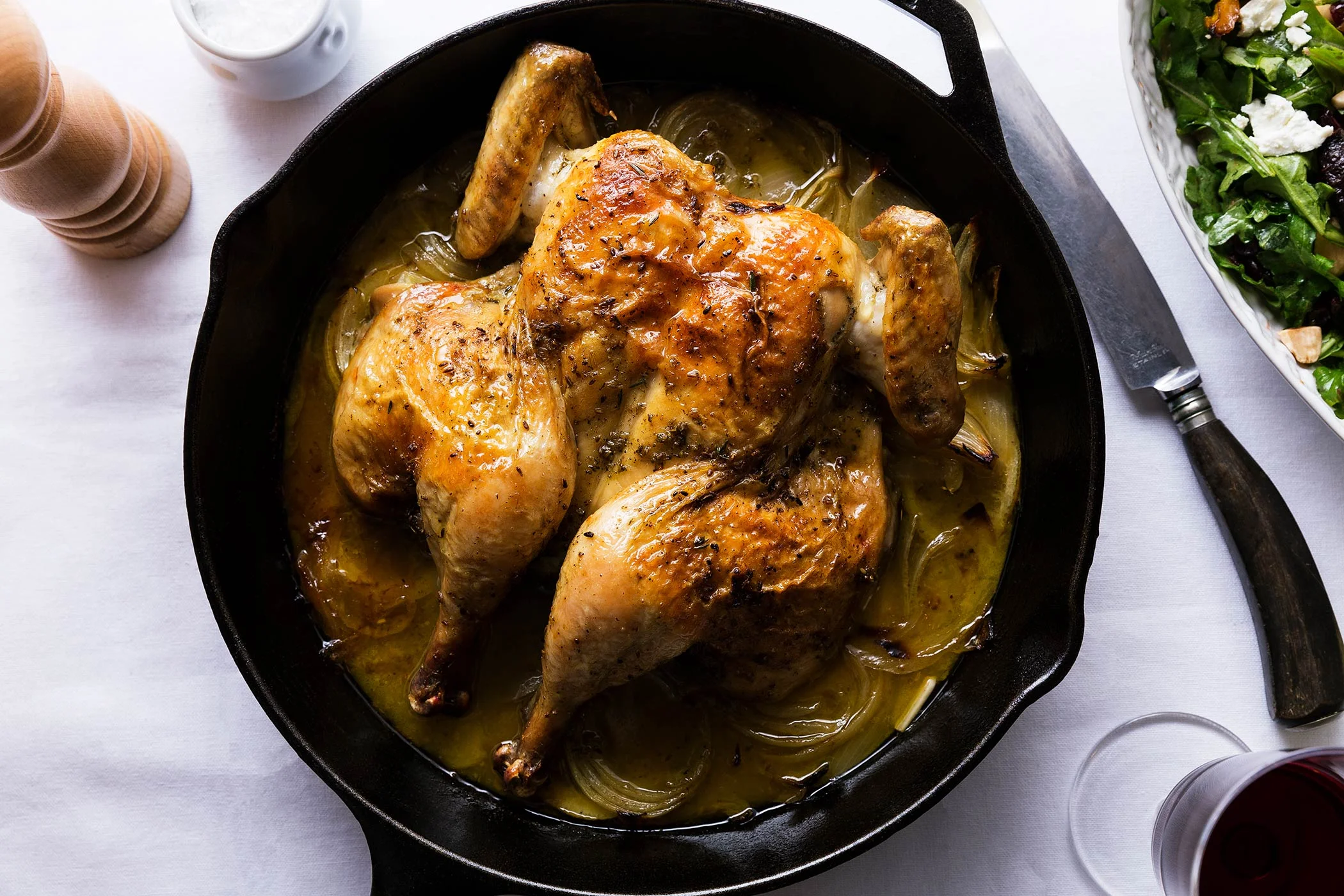 Skillet-Roasted Lemon Chicken Recipe by Ina Garten