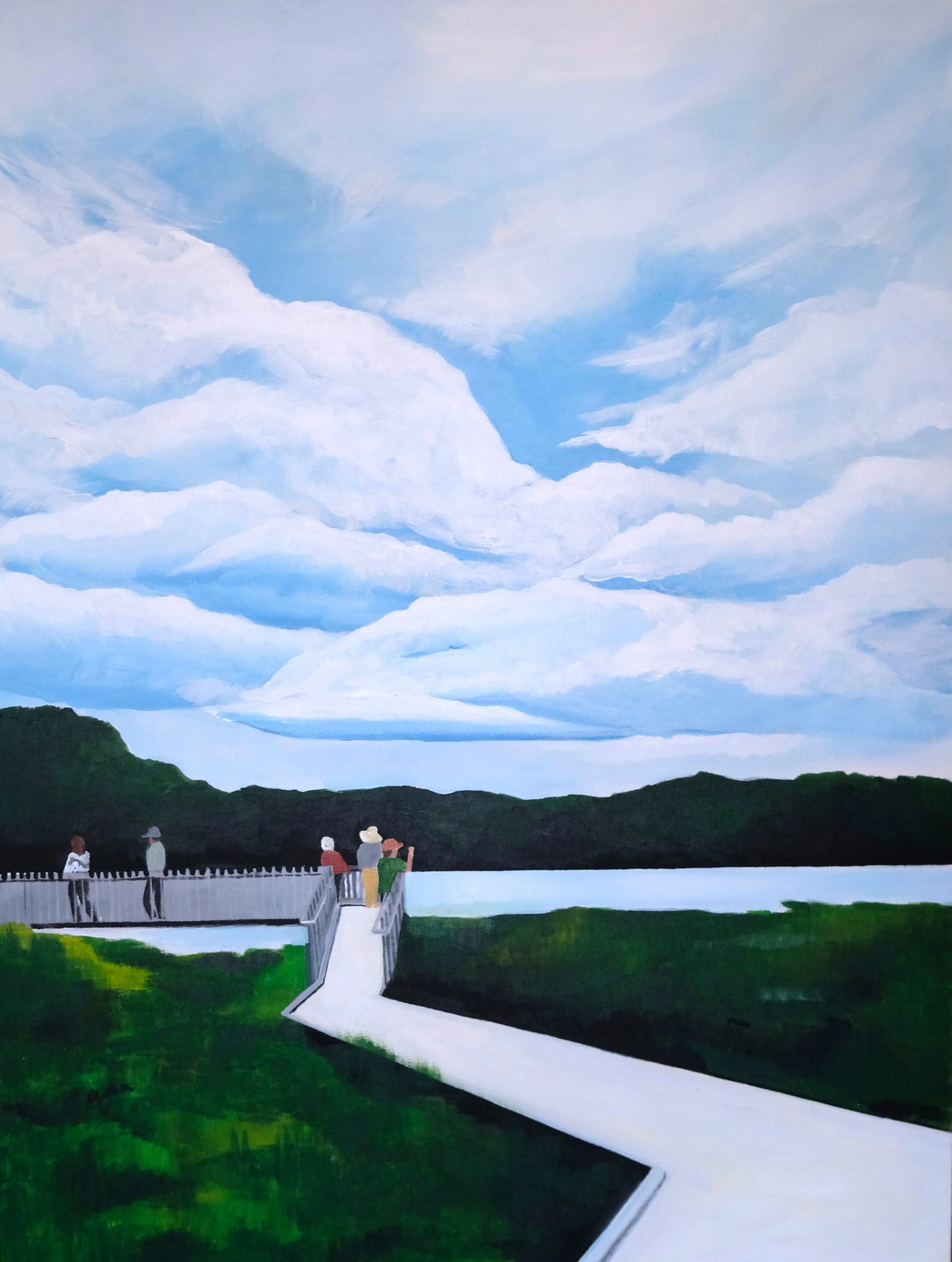 It's a Big Big World, 30x40, Acrylic on Canvas, 2025