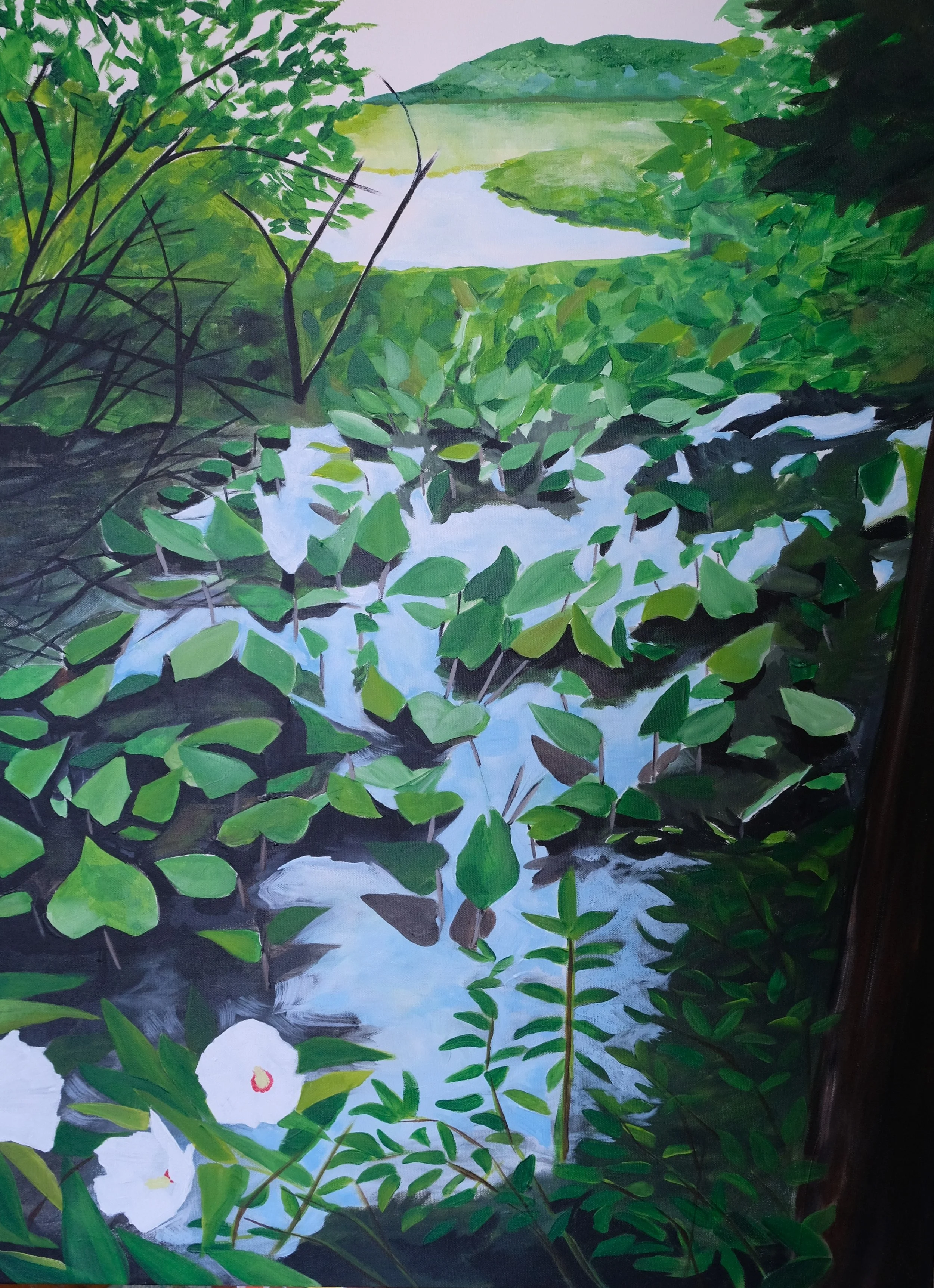 A Sigh of Relief, 30x40, Acrylic on Canvas, 2025
